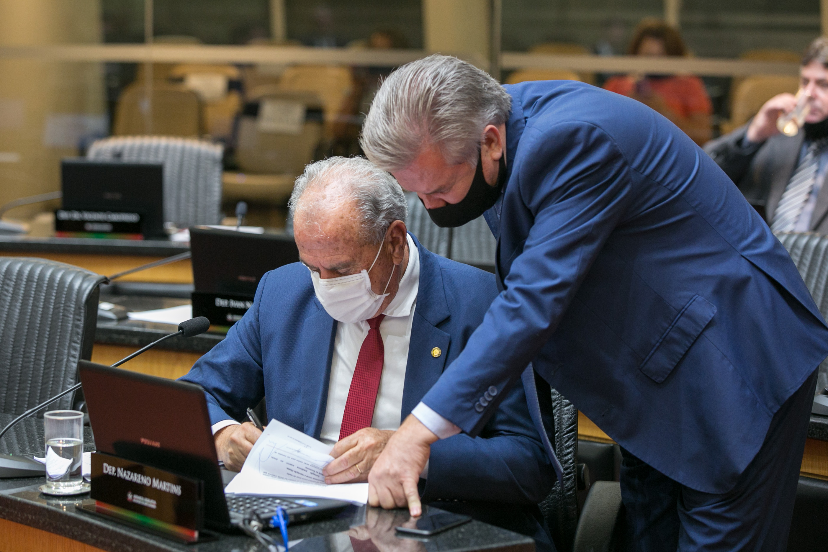 Deputado Nazareno Martins (PSB) e Deputado Cesar Valduga (PCdoB)