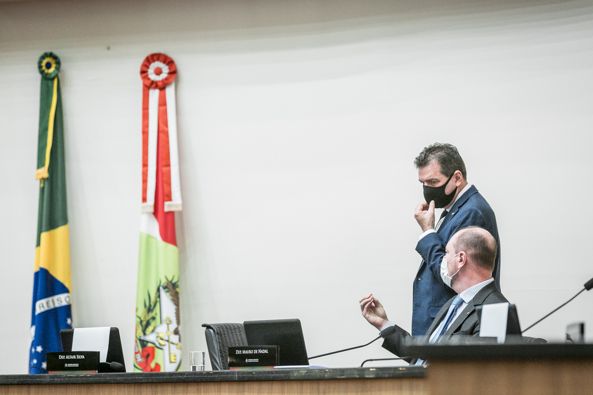 Deputado Mauro de Nadal (MDB) e Deputado Valdir Cobalchini (MDB)