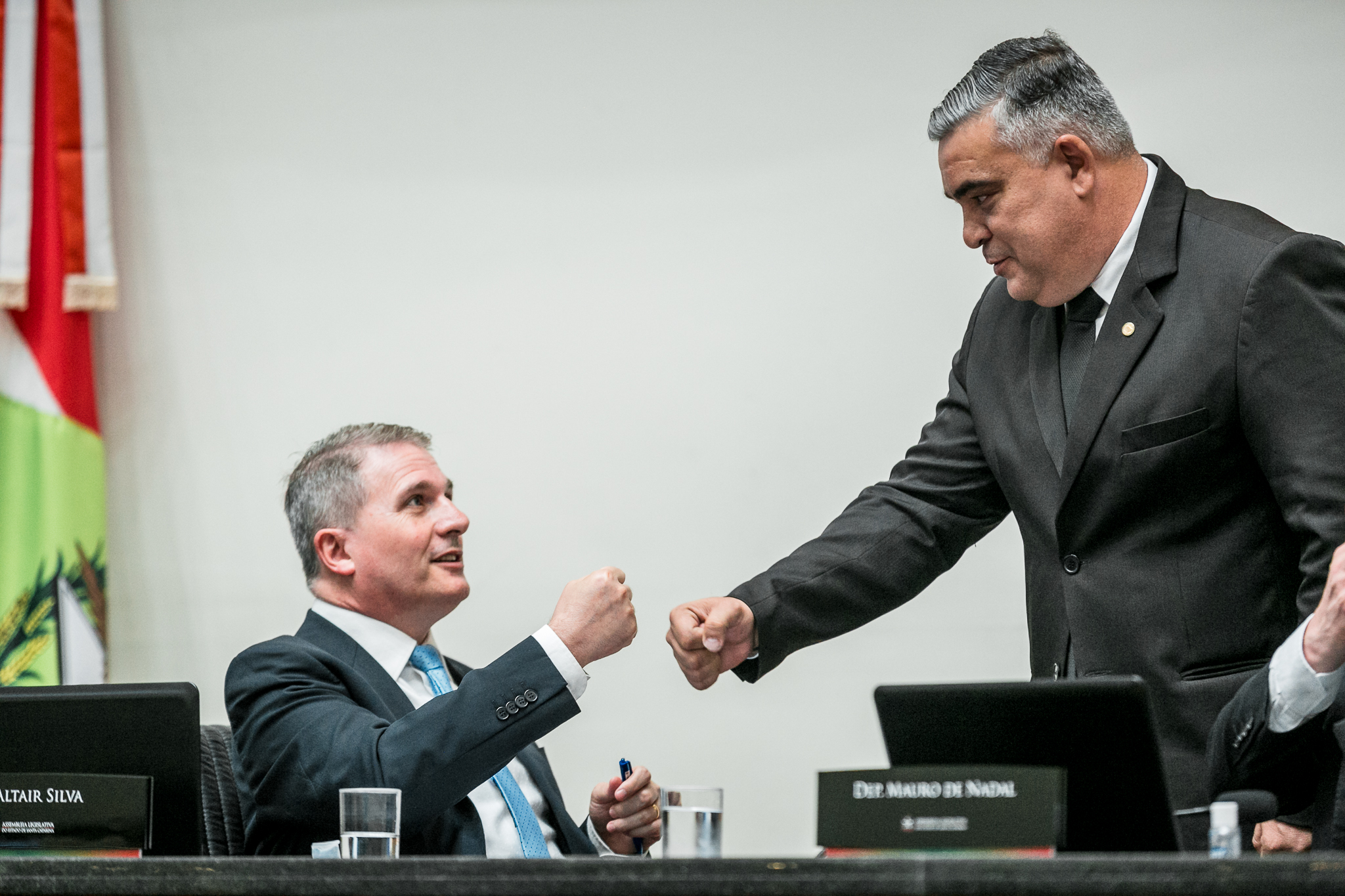 Deputado Altair Silva (PP) e Deputado Sargento Lima(PSL)