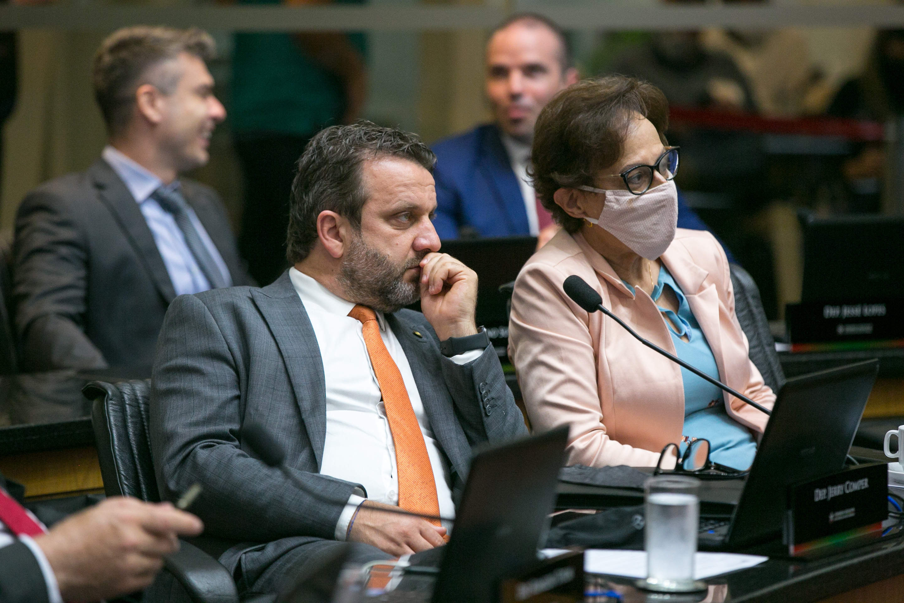 Deputado Jerry Comper (MDB) e Deputada Dirce Heiderscheidt (MDB)