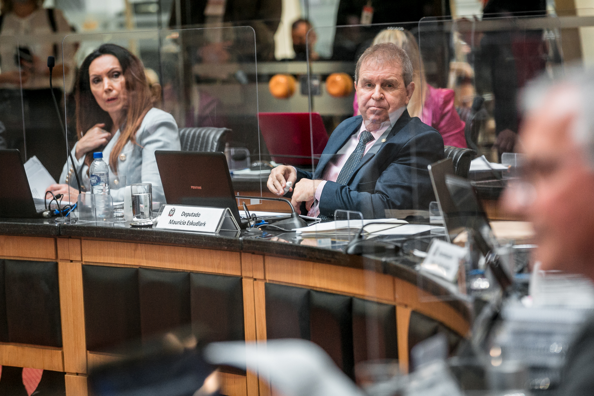 Desembargadora Cláudia Lambert e Deputado Maurício Eskudlark (PL)