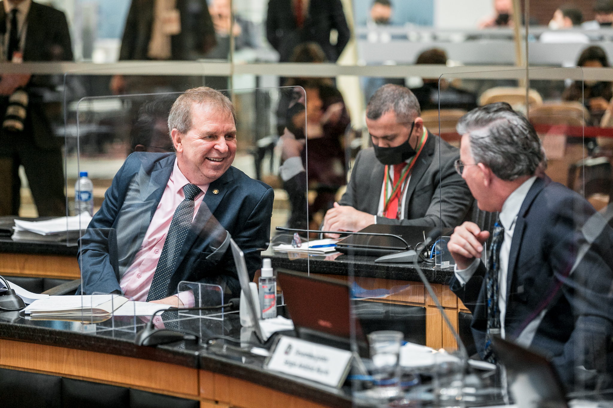 Desembargador Sérgio Antônio Rizelo e Deputado Maurício Eskudlark (PL)