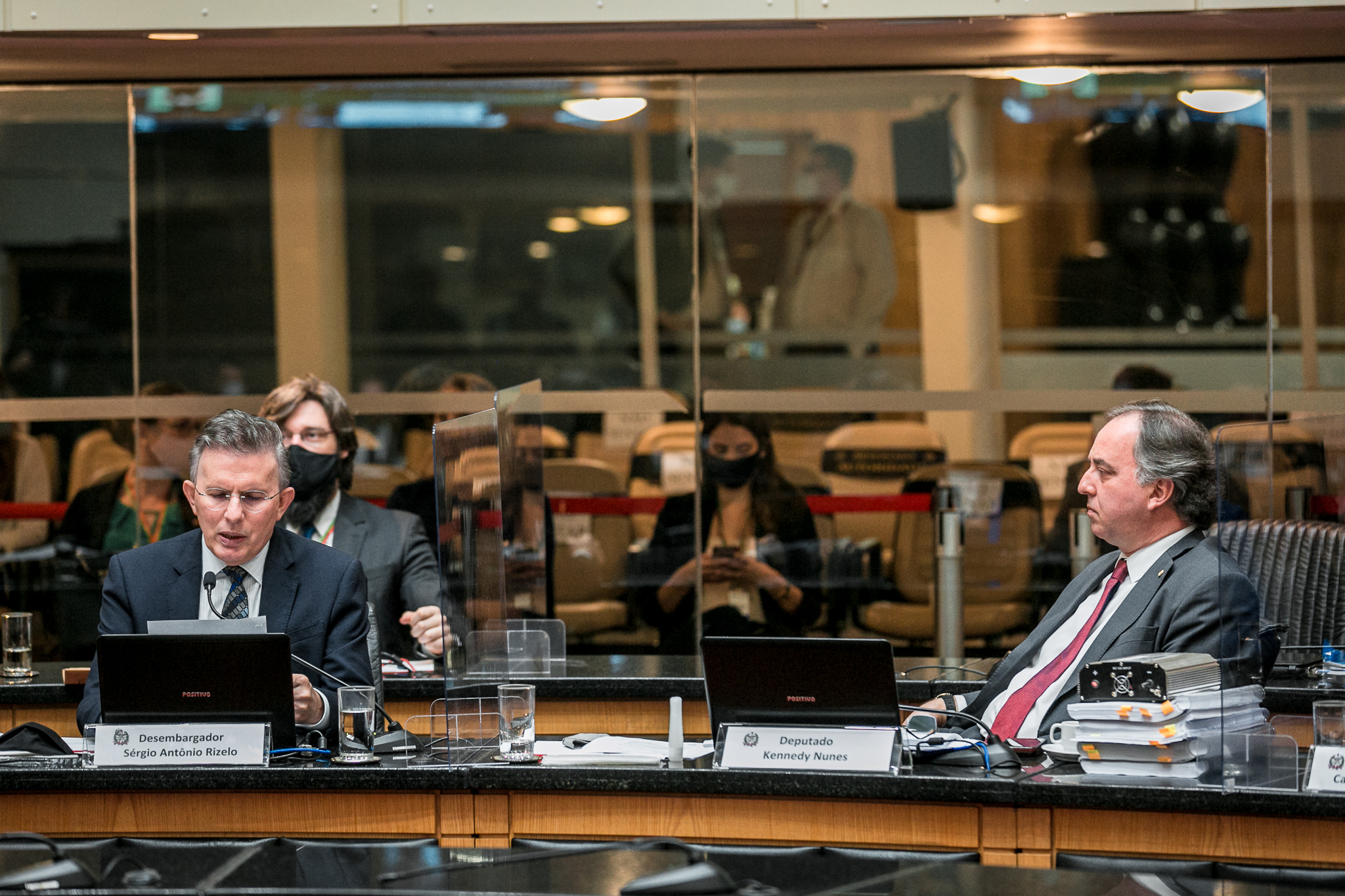 Desembargador Sérgio Antônio Rizelo e Deputado Kennedy Nunes (PSD)