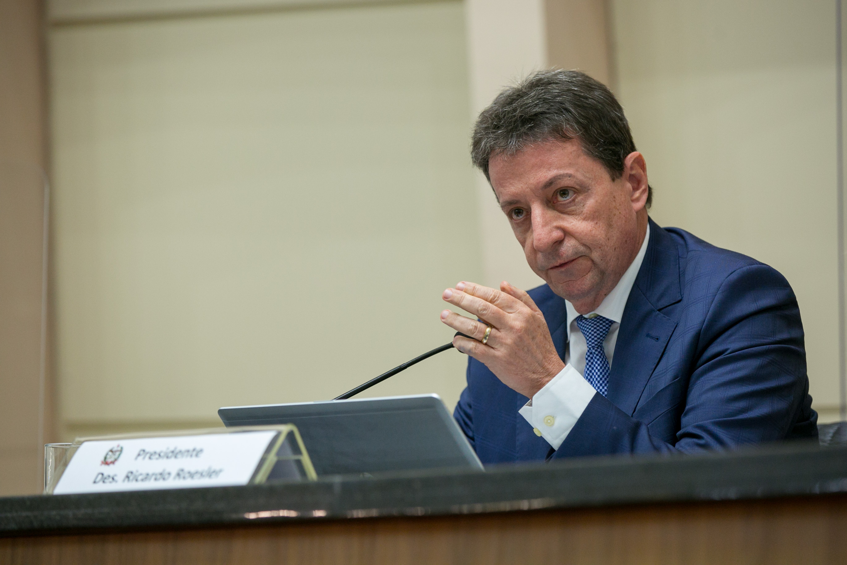 Presidente do Tribunal de Justiça, desembargador Ricardo Roesler