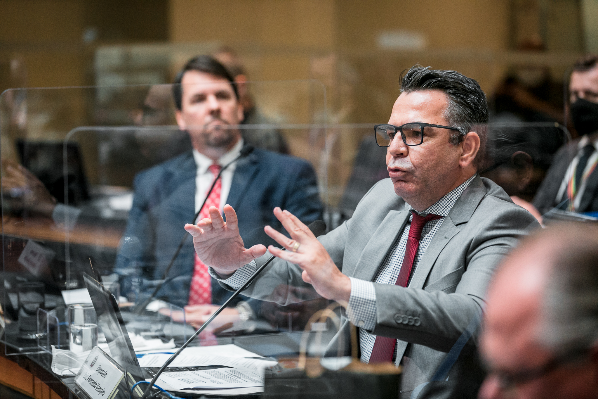 Deputado Luiz Fernando Vampiro  (MDB) e Desembargador Luiz Felipe Schuch