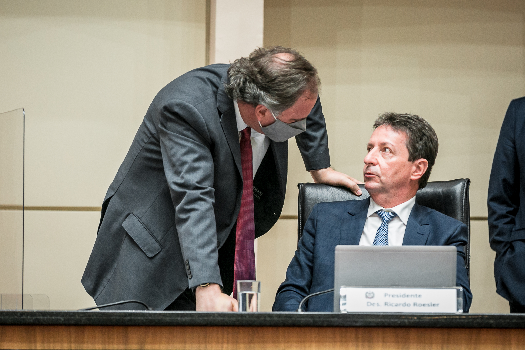 Deputado Kennedy Nunes (PSD) e Desembargador Ricardo Roesler