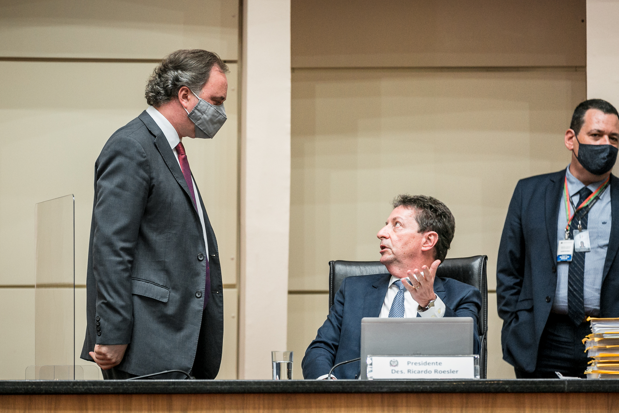 Deputado Kennedy Nunes (PSD) e Desembargador Ricardo Roesler