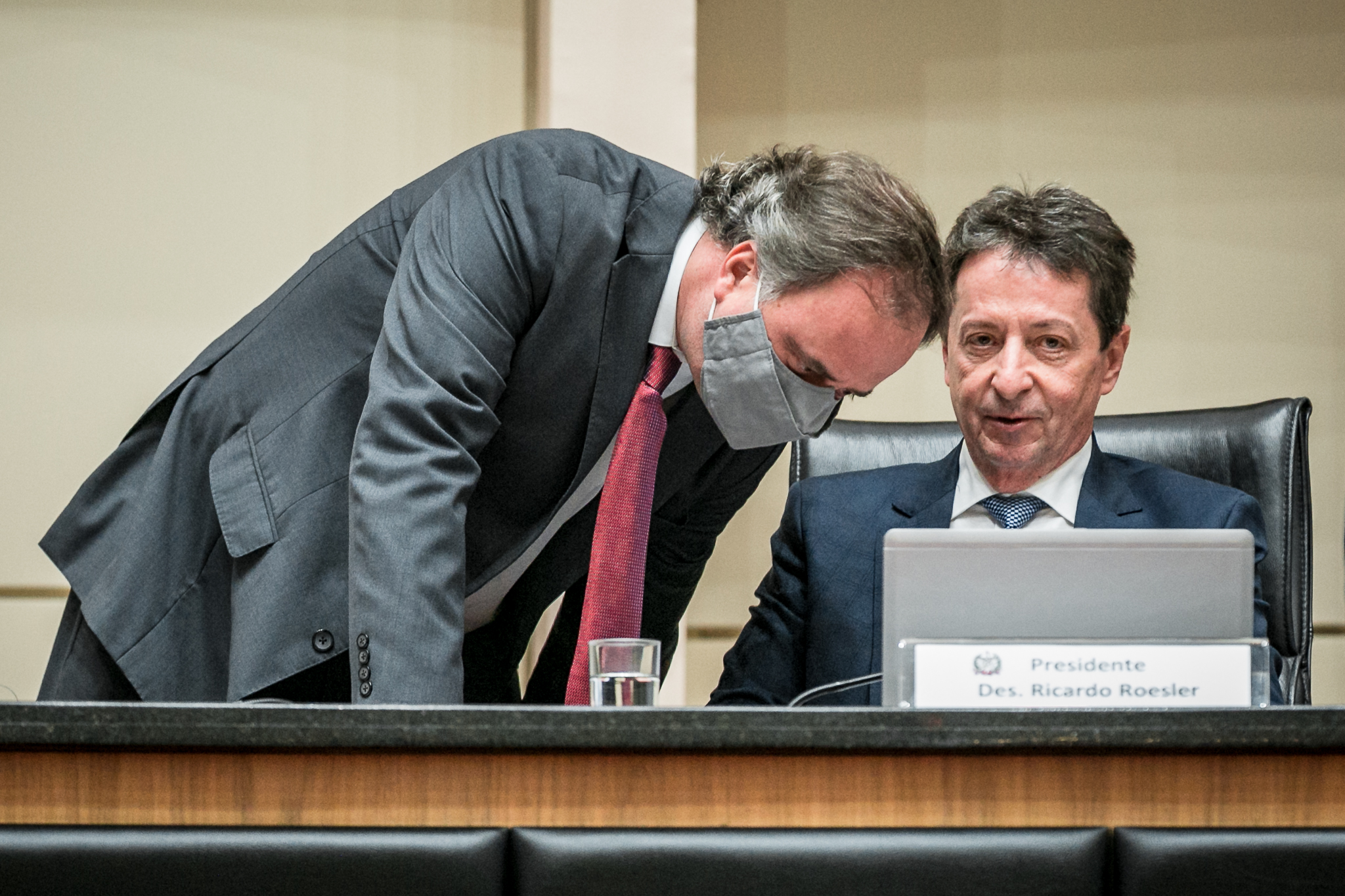 Deputado Kennedy Nunes (PSD) e Desembargador Ricardo Roesler