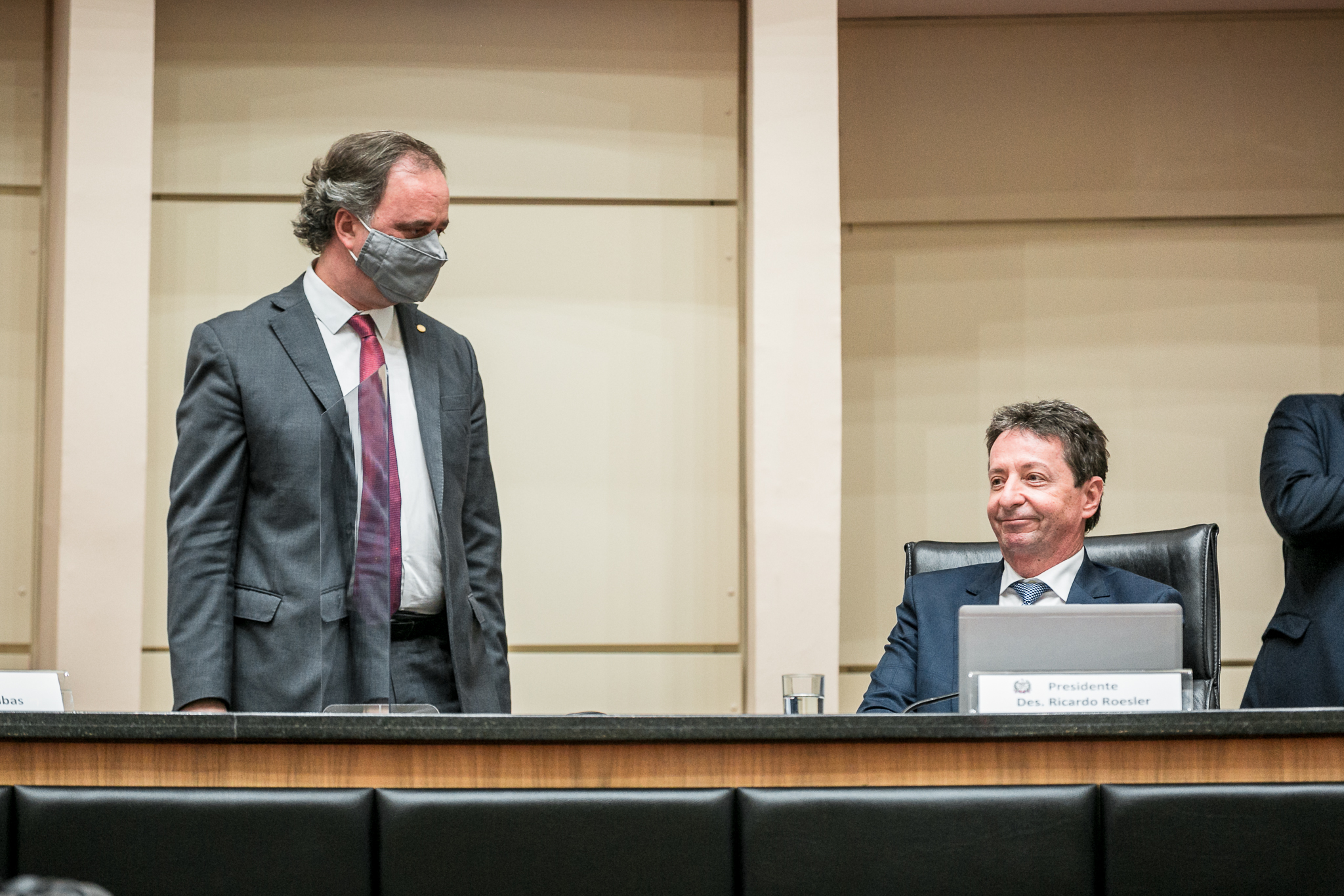 Deputado Kennedy Nunes (PSD) e Desembargador Ricardo Roesler
