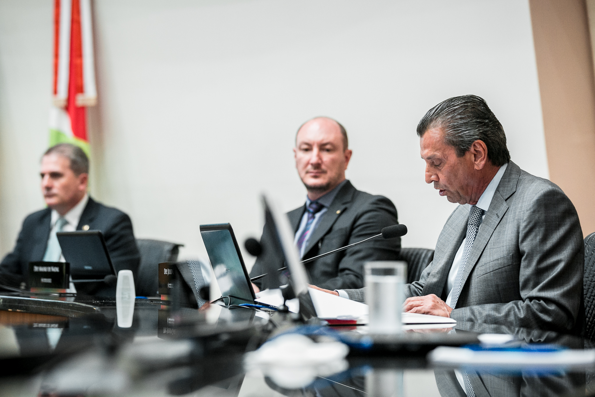 Deputado Júlio Garcia (PSD), Deputado Mauro de Nadal (MDB) e Deputado Altair Silva (PP)