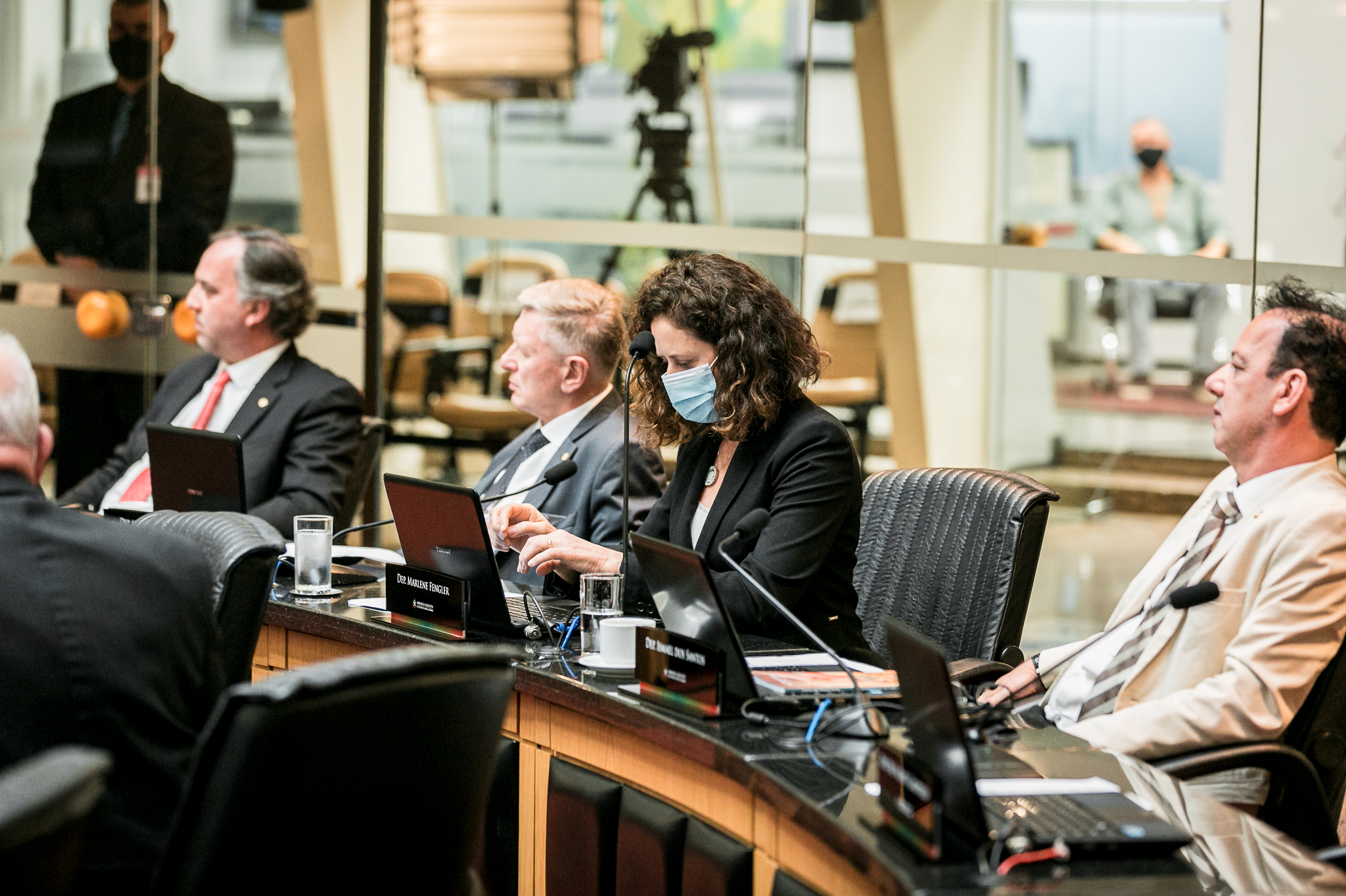 Deputada Marlene Fengler (PSD), Deputado Ismael Santos (PSD), Deputado Kennedy Nunes (PSD) e Deputado Milton Hobus (PSD)