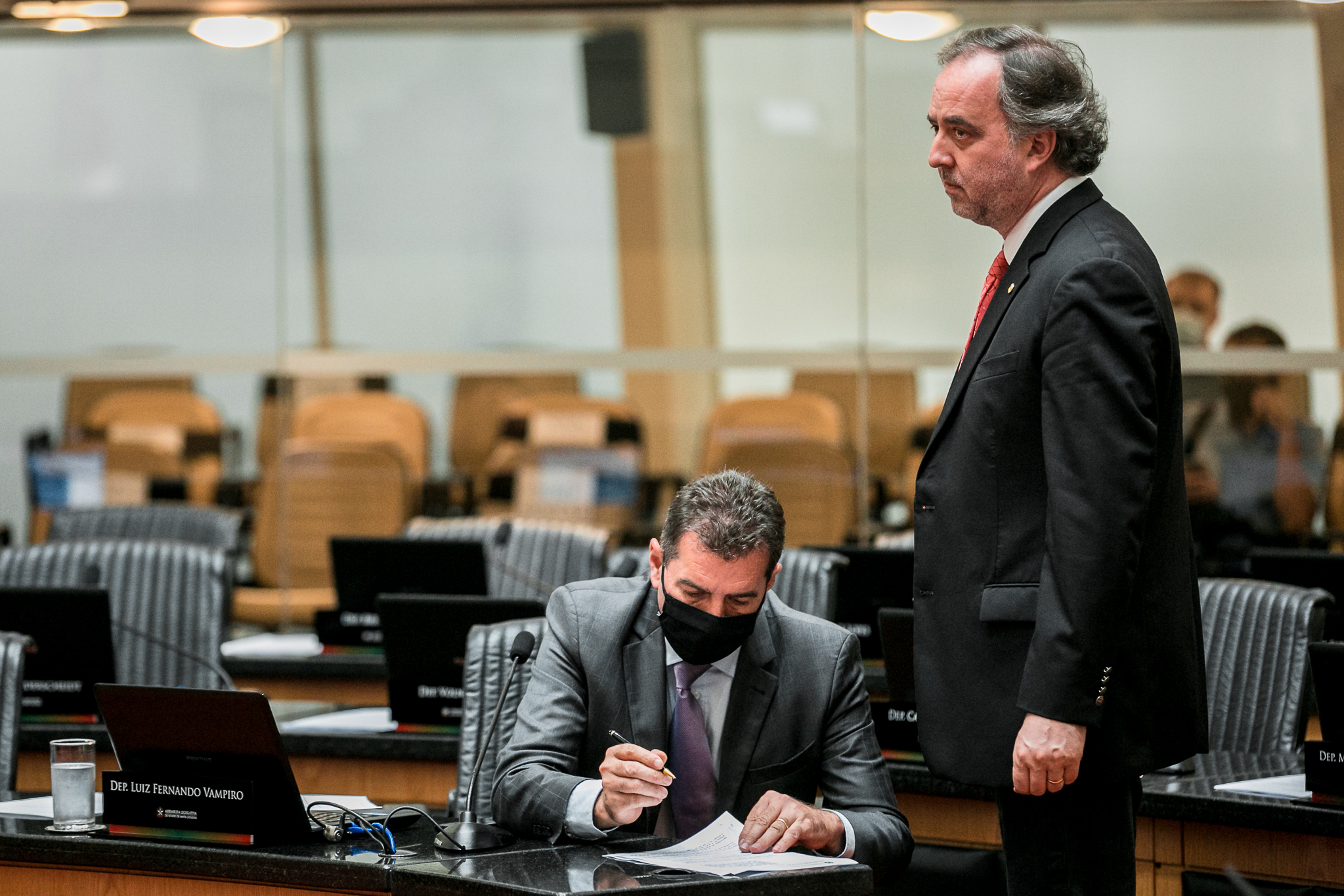 Deputado Kennedy Nunes (PSD) e Deputado Valdir Cobalchini (MDB)
