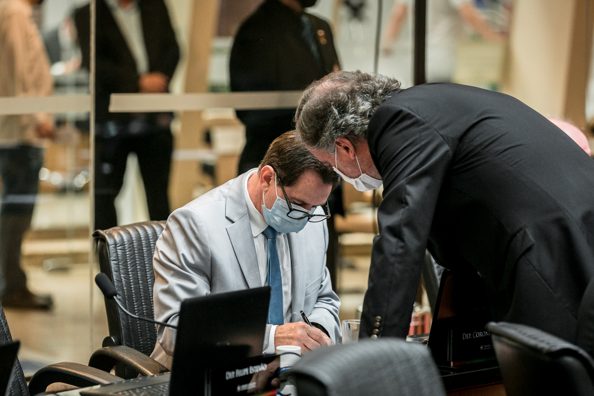 Deputado Kennedy Nunes (PSD) e Deputado Coronel Onir Mocelin (PSL)
