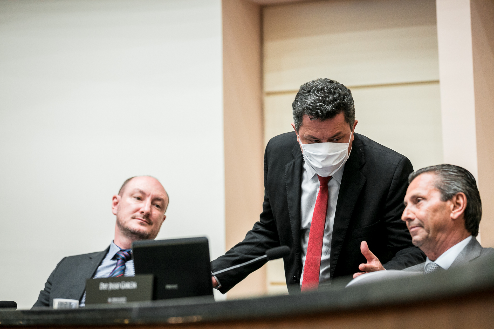 Deputado Ivan Natz (PL), Deputado Mauro de Nadal (MDB) e Deputado Júlio Garcia (PSD)