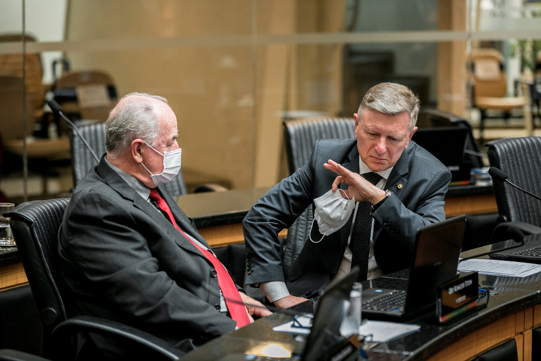 Deputado Milton Hobus (PSD) e Deputado Romildo Titon (MDB)