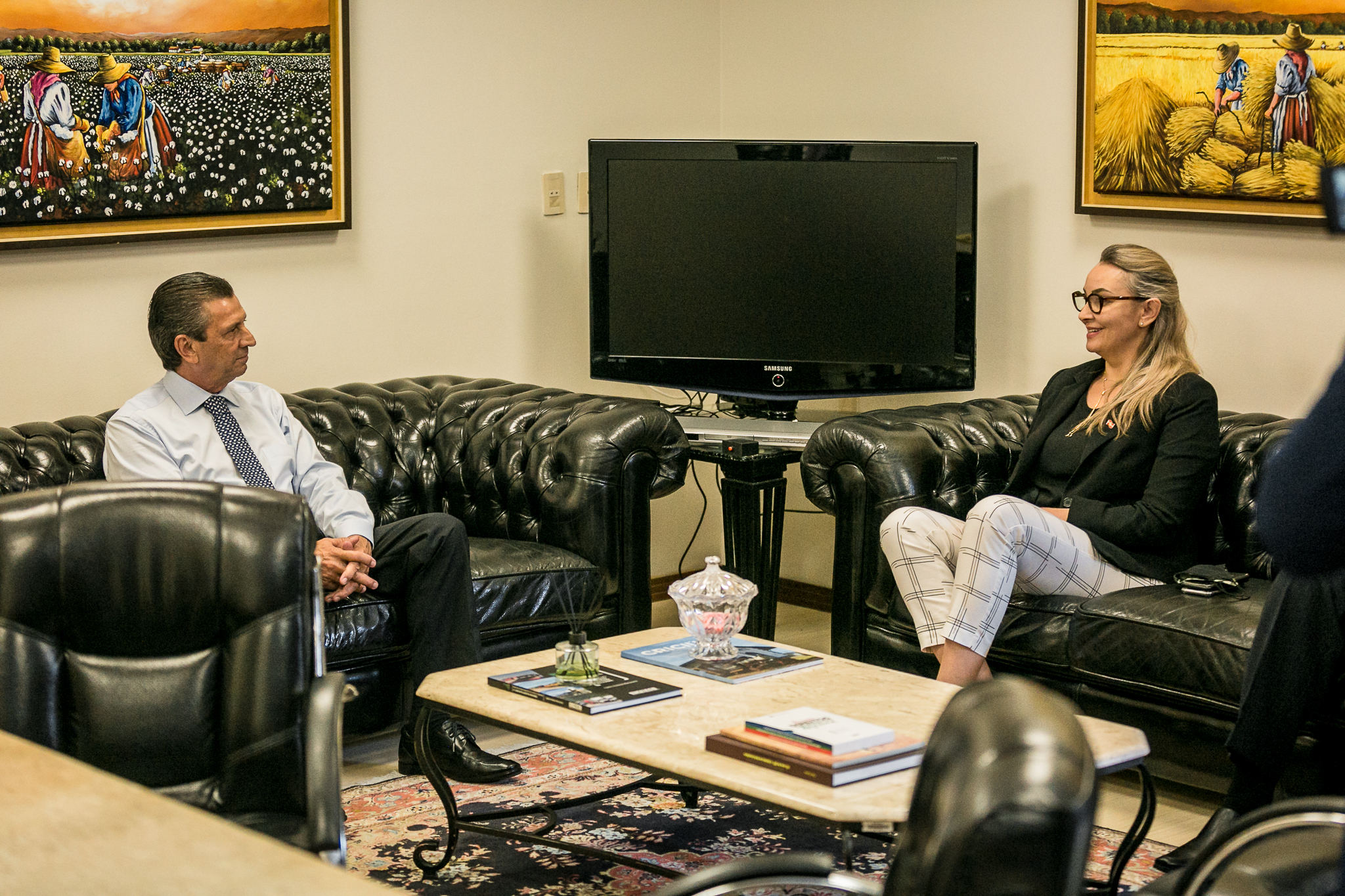 Deputado Júlio Garcia (PSD) e Governadora interina, Daniela Reinehr