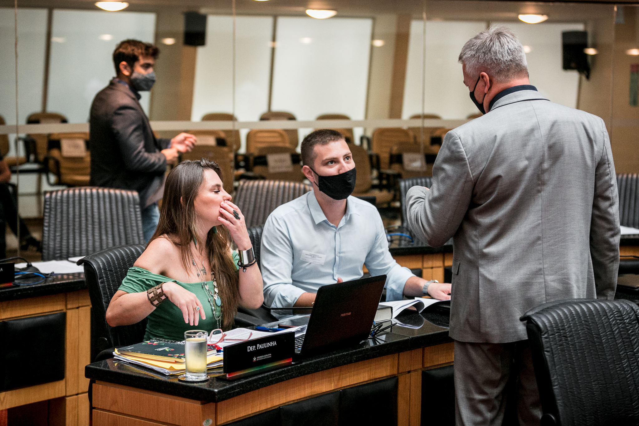 Deputada Ana Paula da Silva (PDT) e Deputado Fabiano da Luz (PT)