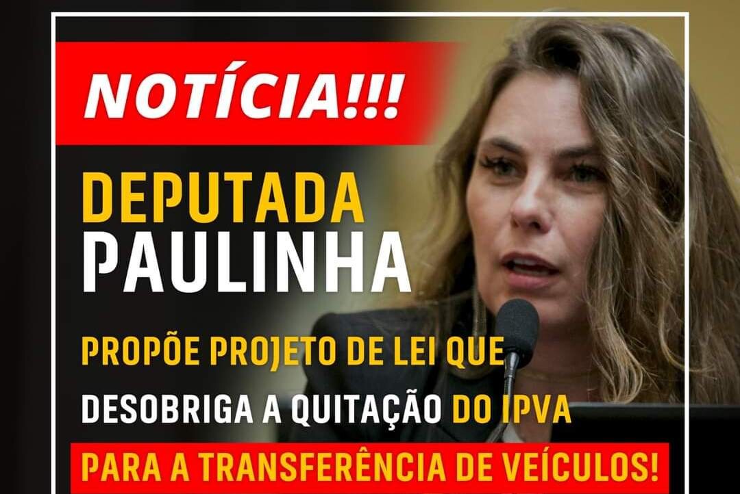 Deputada Paulinha. Foto: assessoria parlamentar.