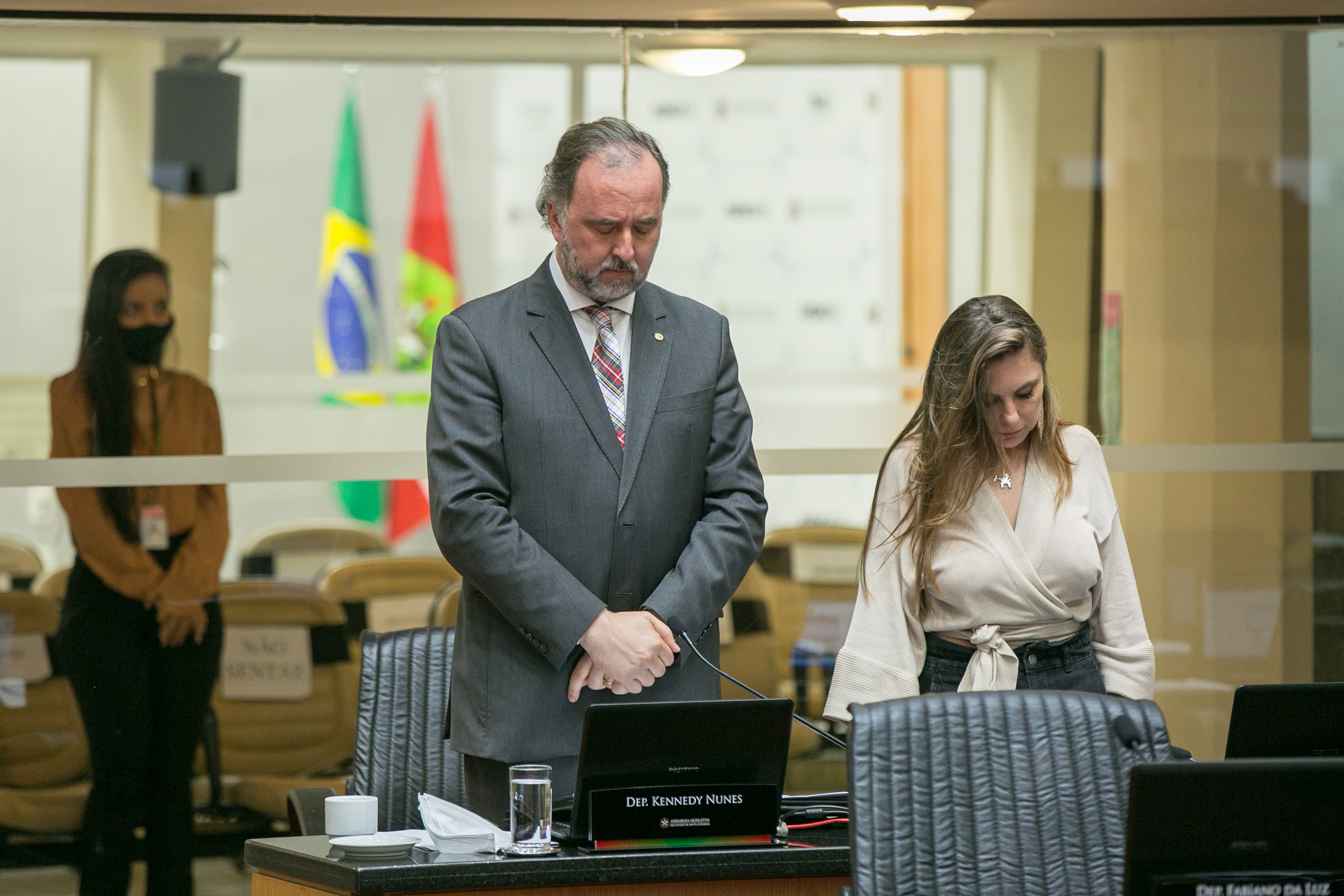 Deputado Kennedy Nunes (PSD) e Deputada Paulinha (PDT)
