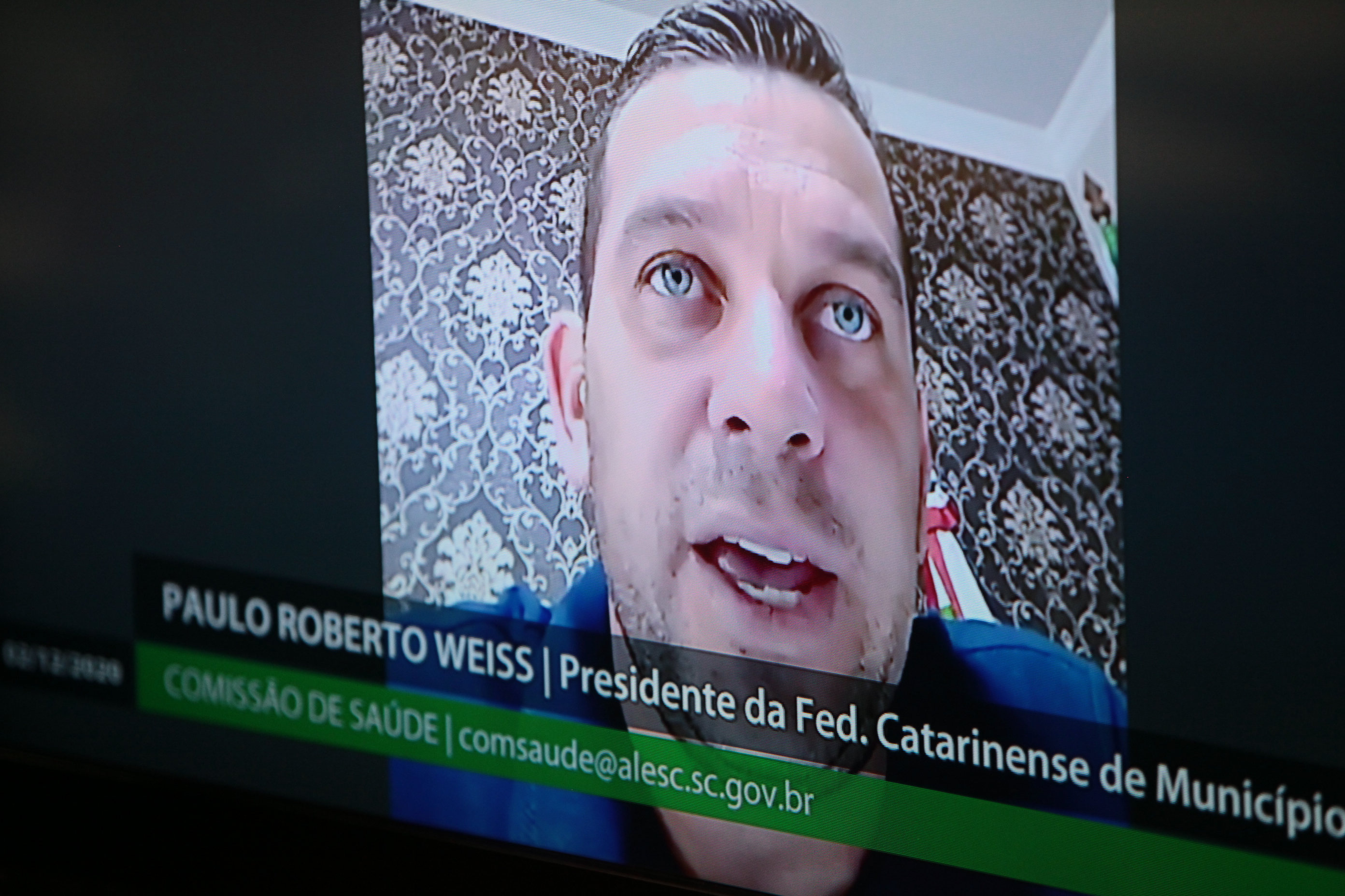 Comissão de Saúde - Paulo Roberto Weiss, presidente da Federação Catarinense de Municípios