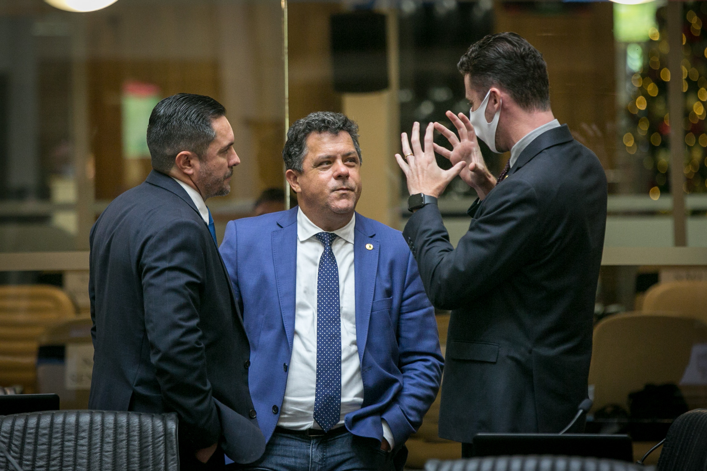 Deputado Renato Pike (PL), Deputado Ivan Naatz (PL) e Deputado Fernando Krelling (MDB)