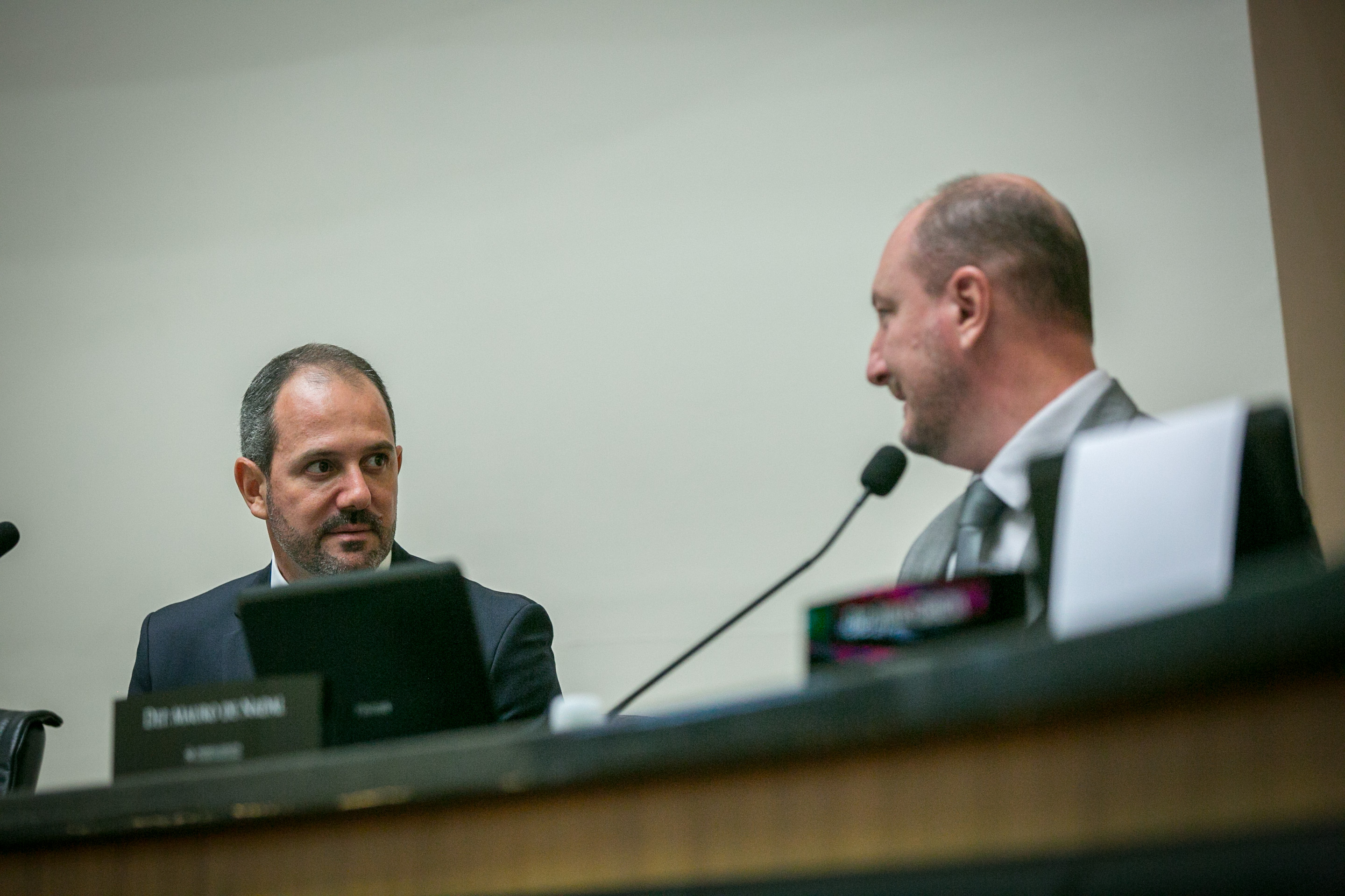 Deputado Laércio Schuster (PSB)  e Deputado Mauro de Nadal (MDB)