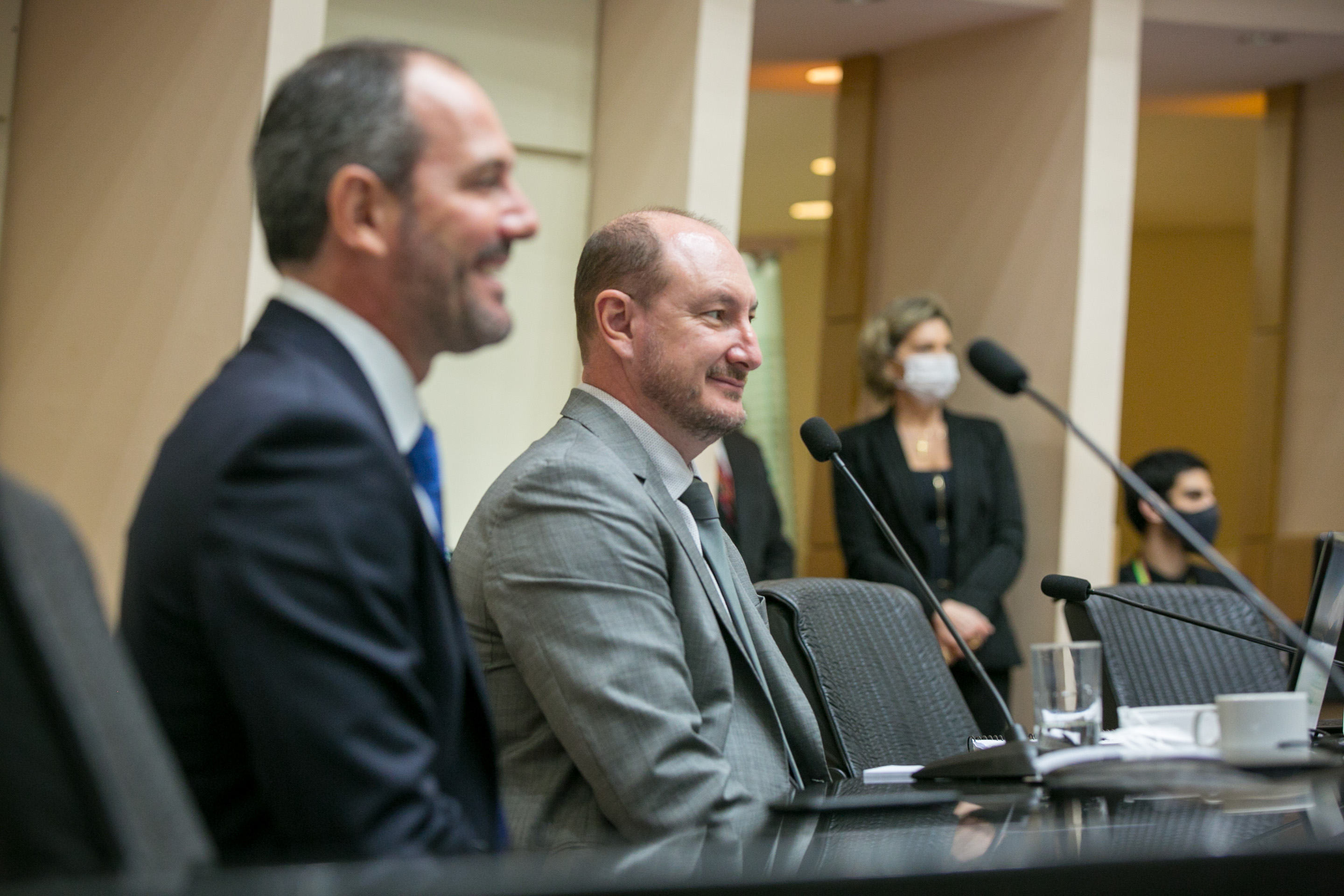 Deputado Laércio Schuster (PSB)  e Deputado Mauro de Nadal (MDB)