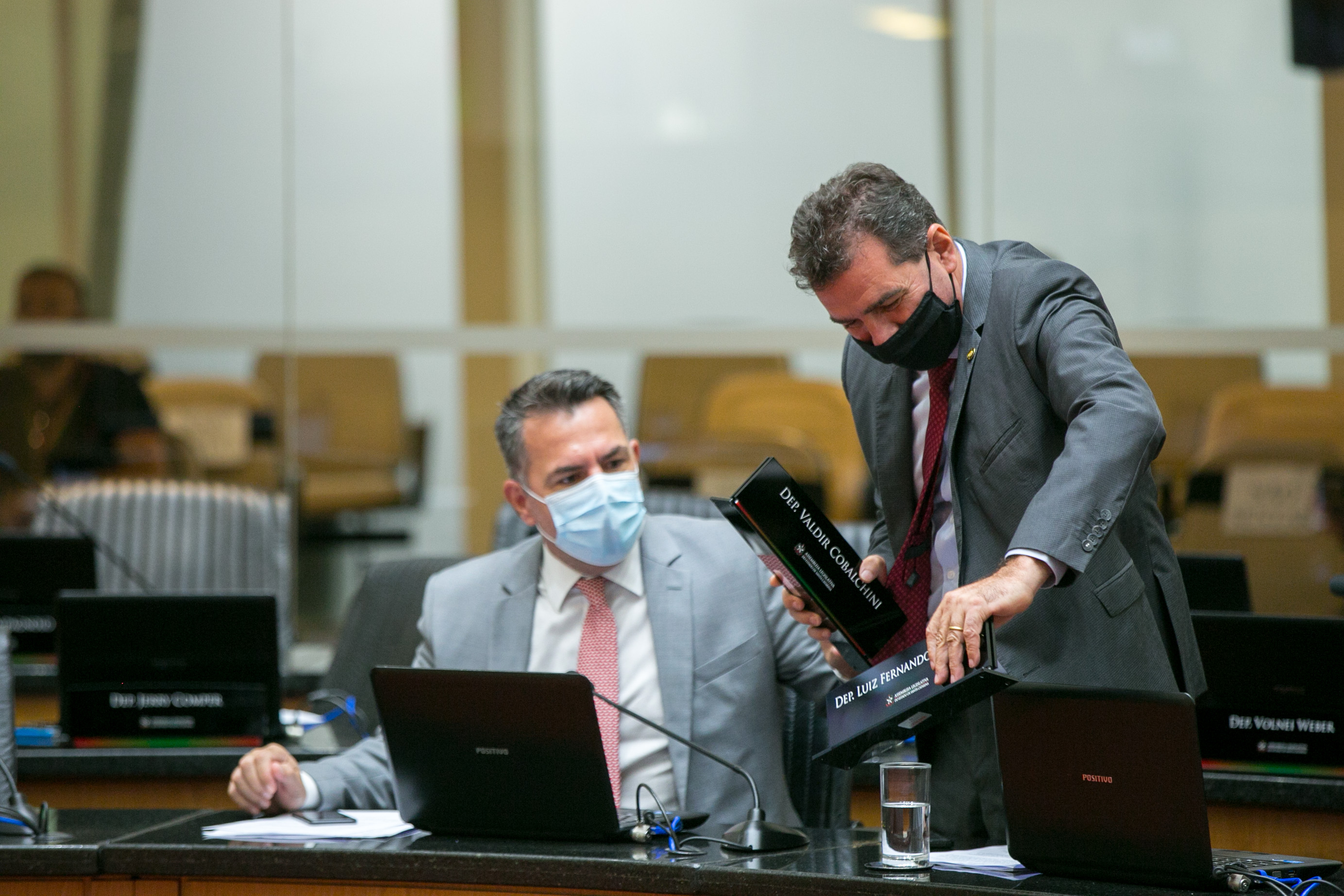 Deputado Luiz Fernando Vampiro (MDB) e Deputado Valdir Cobalchini (MDB)