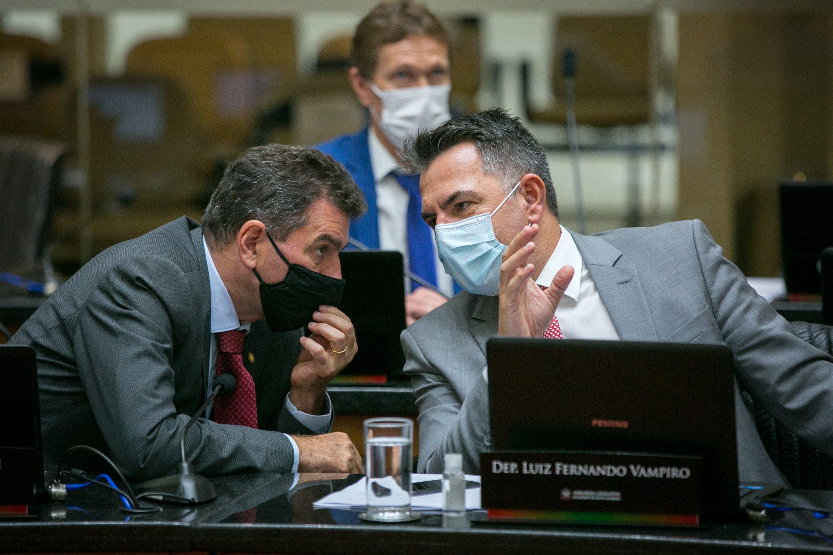 Deputado Valdir Cobalchini (MDB) e Deputado Luiz Fernando Vampiro (MDB)