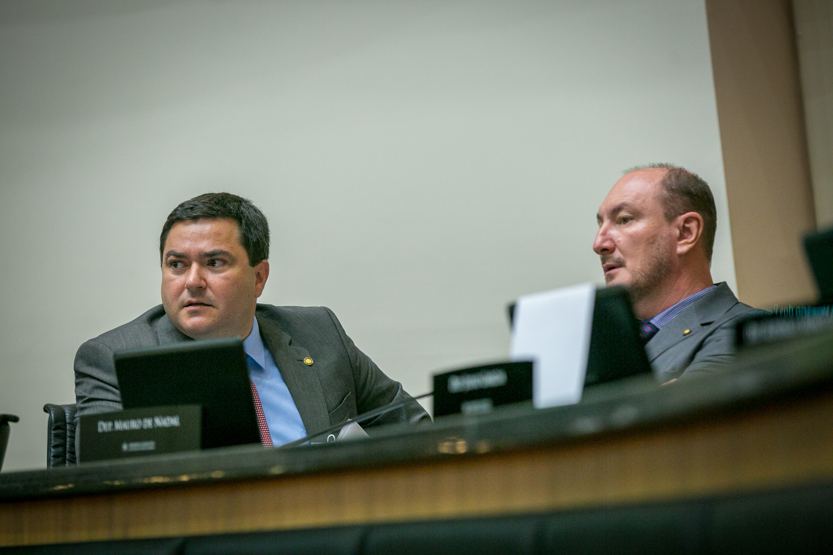 Deputado Ricardo Alba (PSL) e Deputado Mauro de Nadal (MDB)