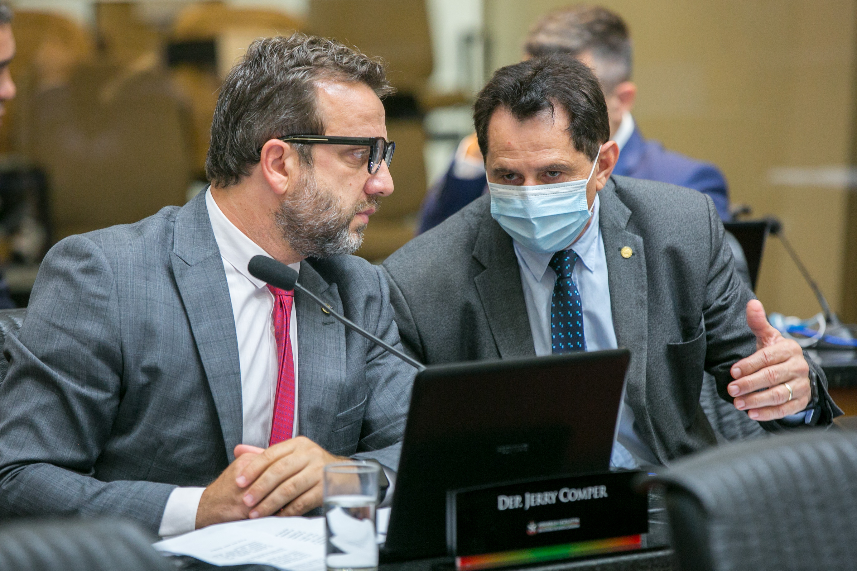 Deputado Jerry Comper (MDB) e Deputado Coronel Mocellin (PSL)