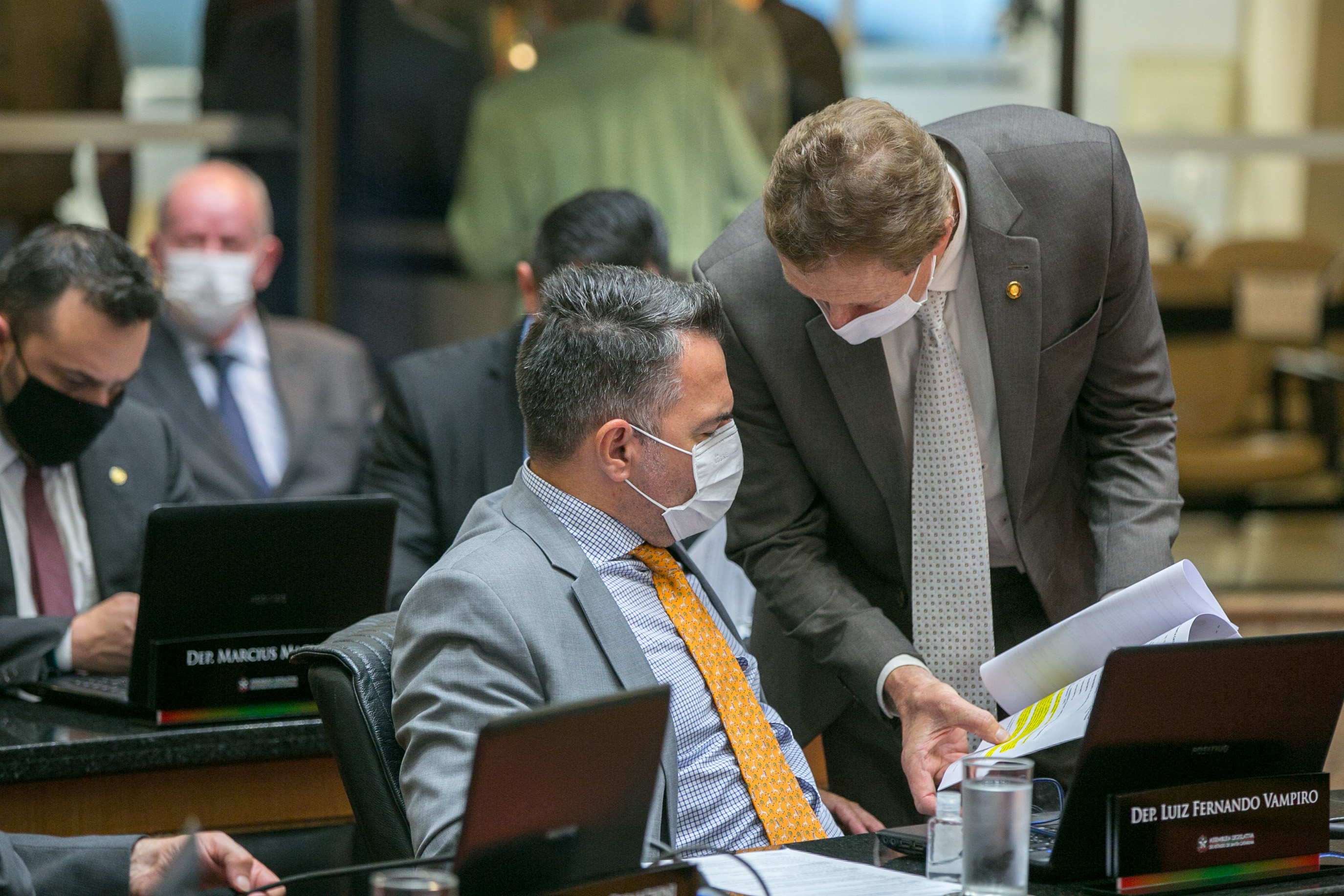 Deputado Luiz Fernando Vampiro (MDB) e Deputado Volnei Weber (MDB)