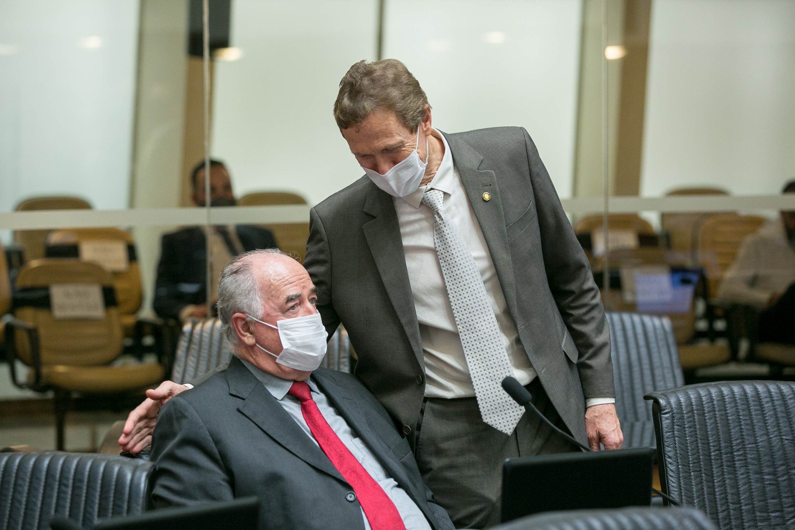Deputado Romildo Titon (MDB)  e Deputado Volnei Weber (MDB)