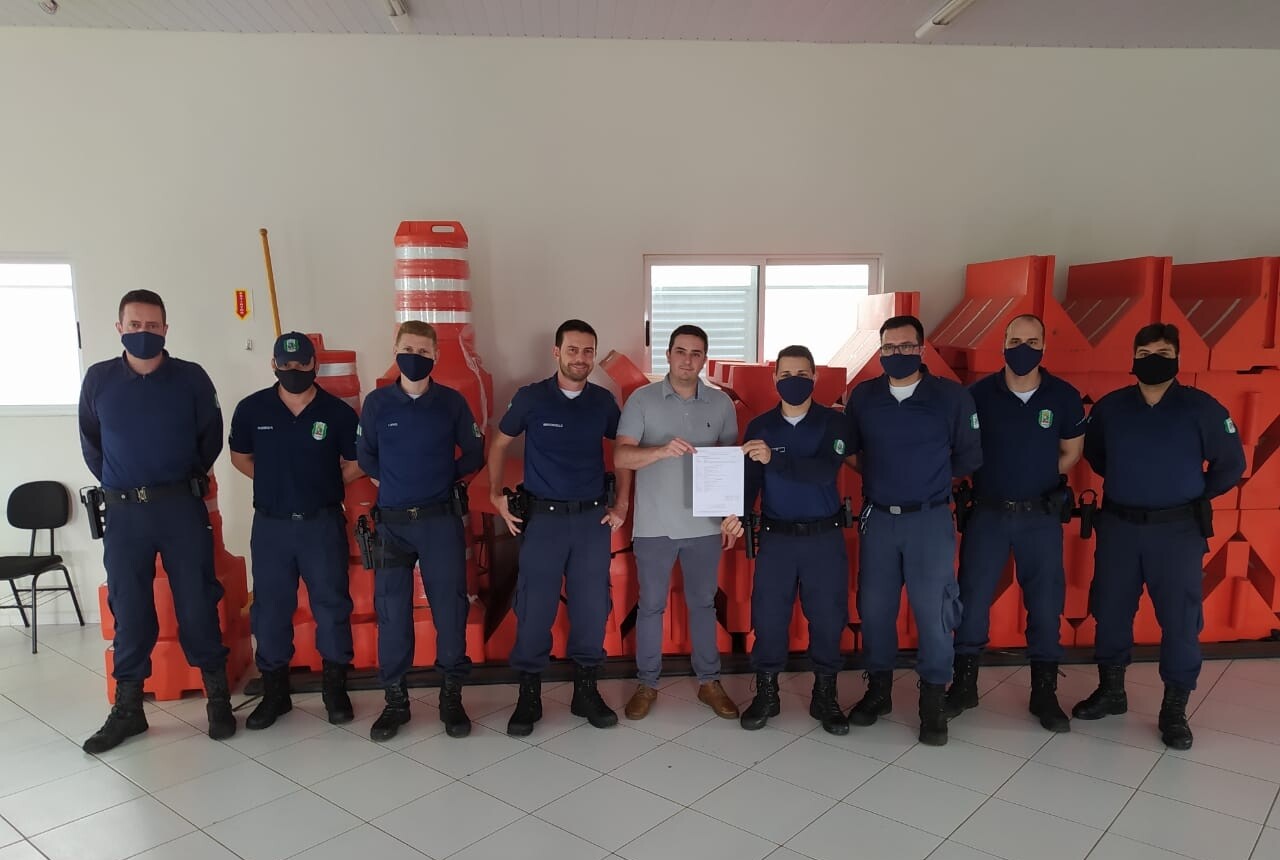 Integrantes da Guarda Municipal de Chapecó