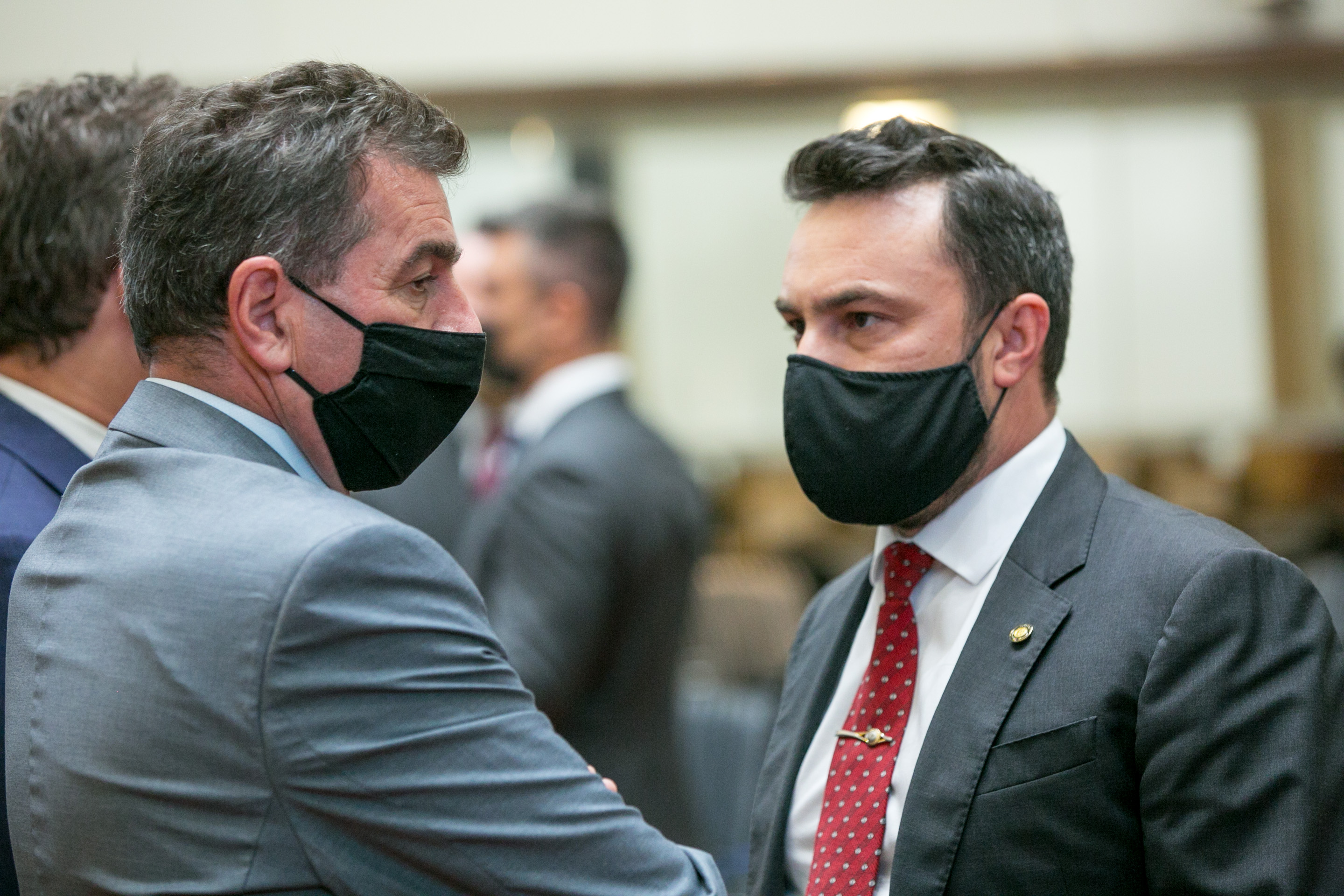 Deputado Valdir Cobalchini (MDB) e Deputado Marcius Machado (PL)