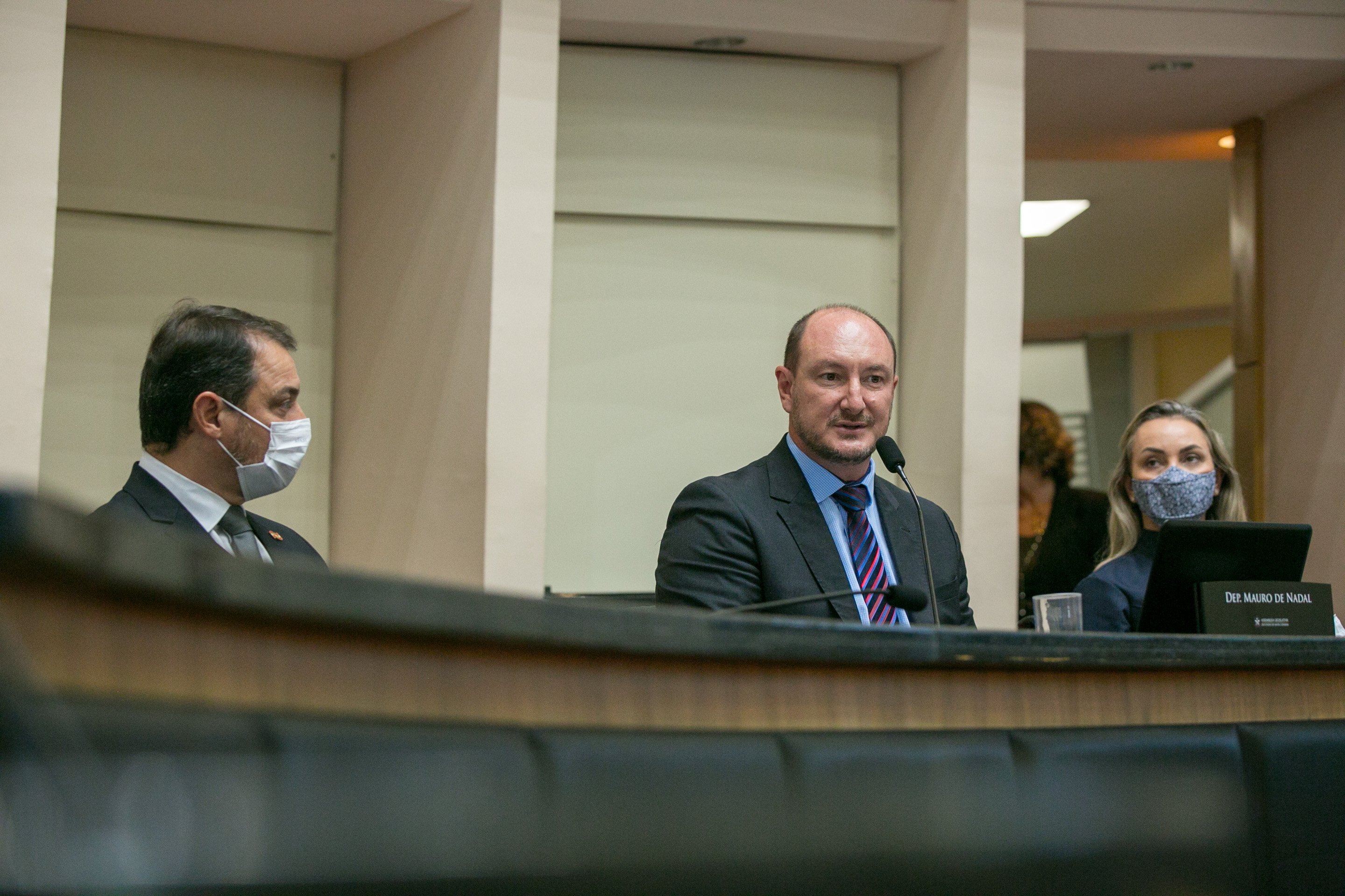Governador Carlos Moisés e Deputado Mauro de Nadal (MDB)