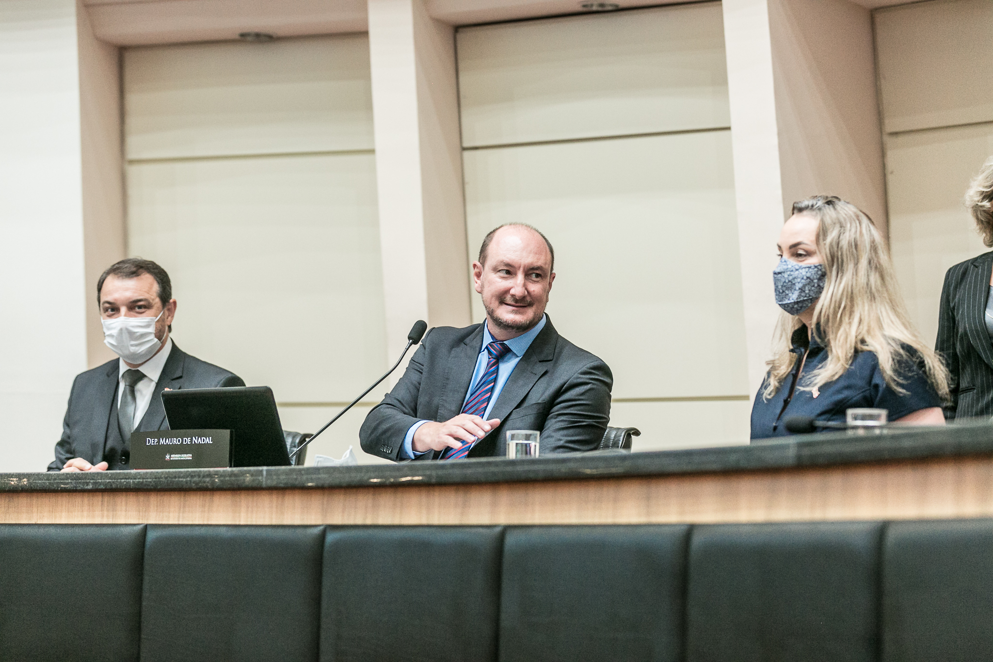 Deputado Mauro de Nadal (MDB) e Vice-governadora Daniela Reinehr