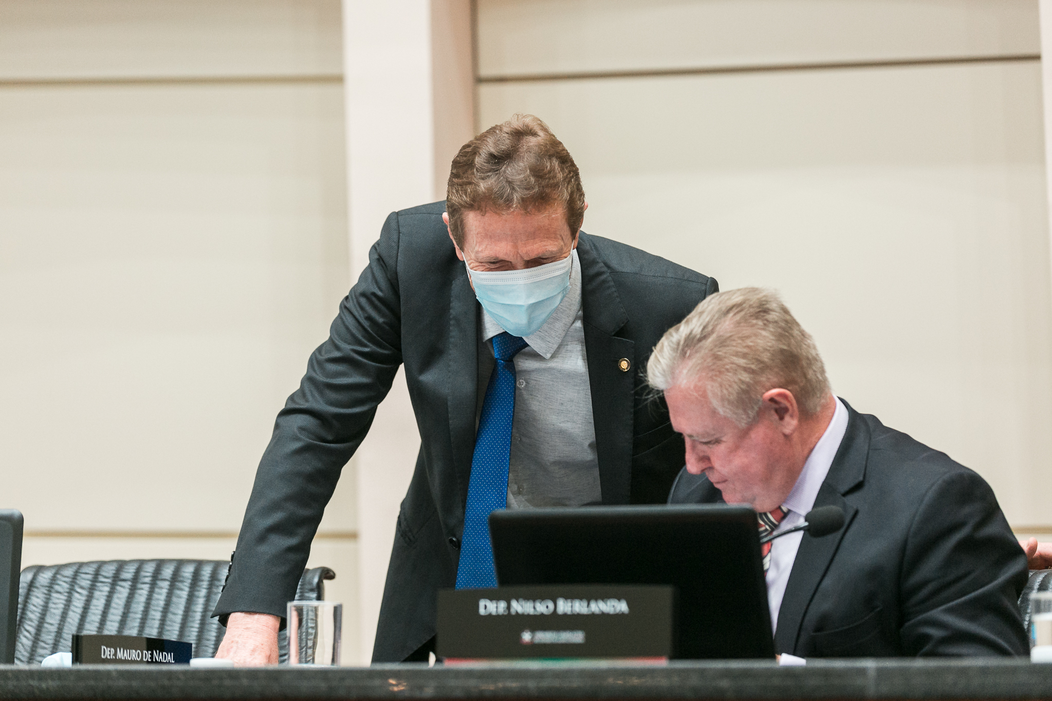 Deputado Volnei Weber (MDB) e Deputado Nilso Berlanda (PL)
