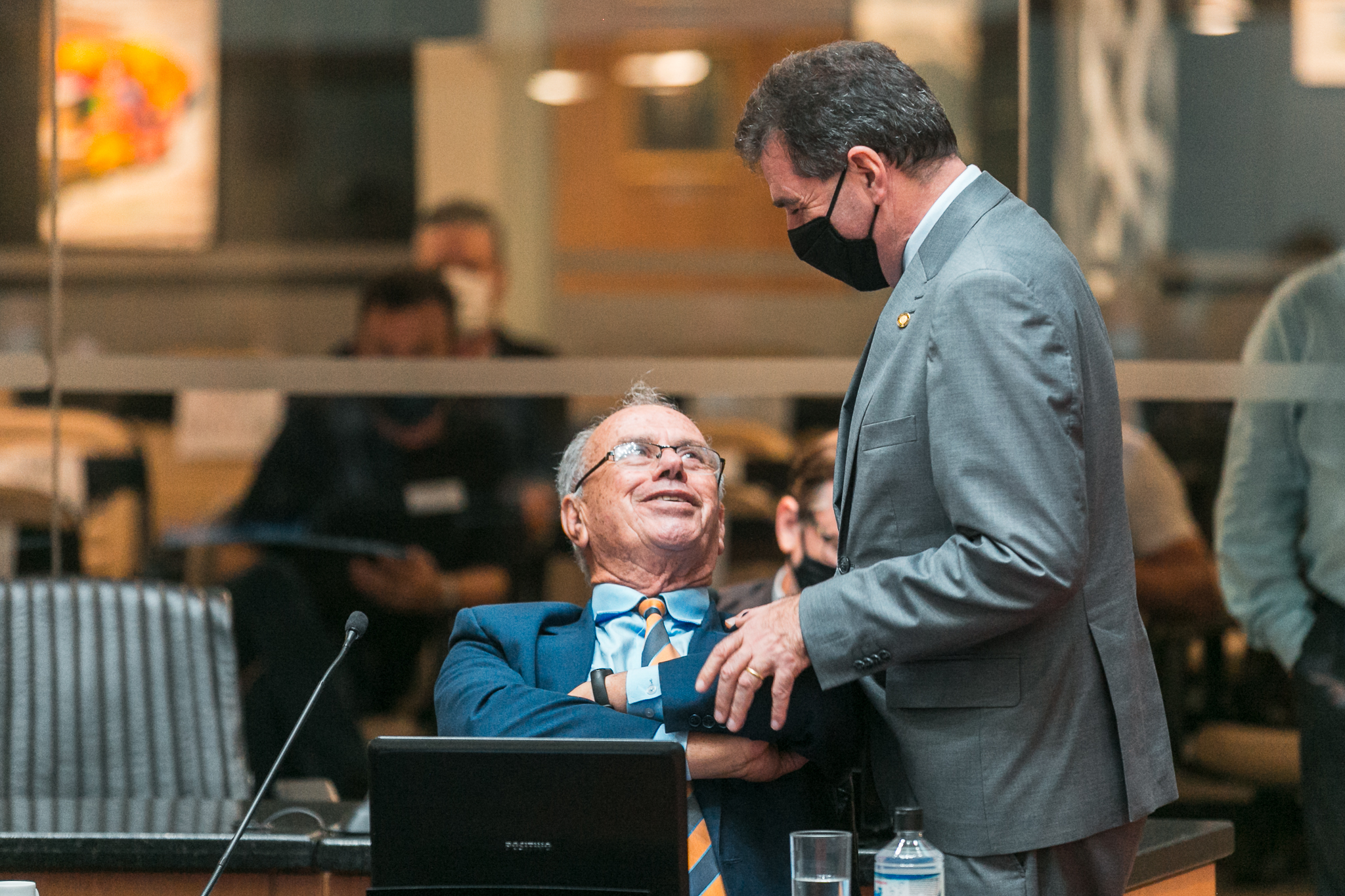 Deputado Nazareno Martins (PSB) e Deputado Valdir Cobalchini (MDB)