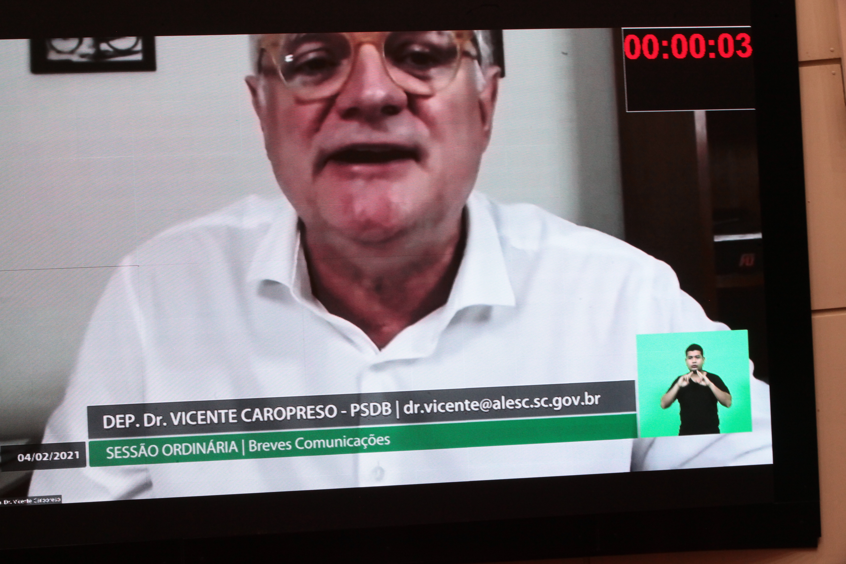 Sessão Ordinária - Deputado Vicente Caropreso (PSDB)