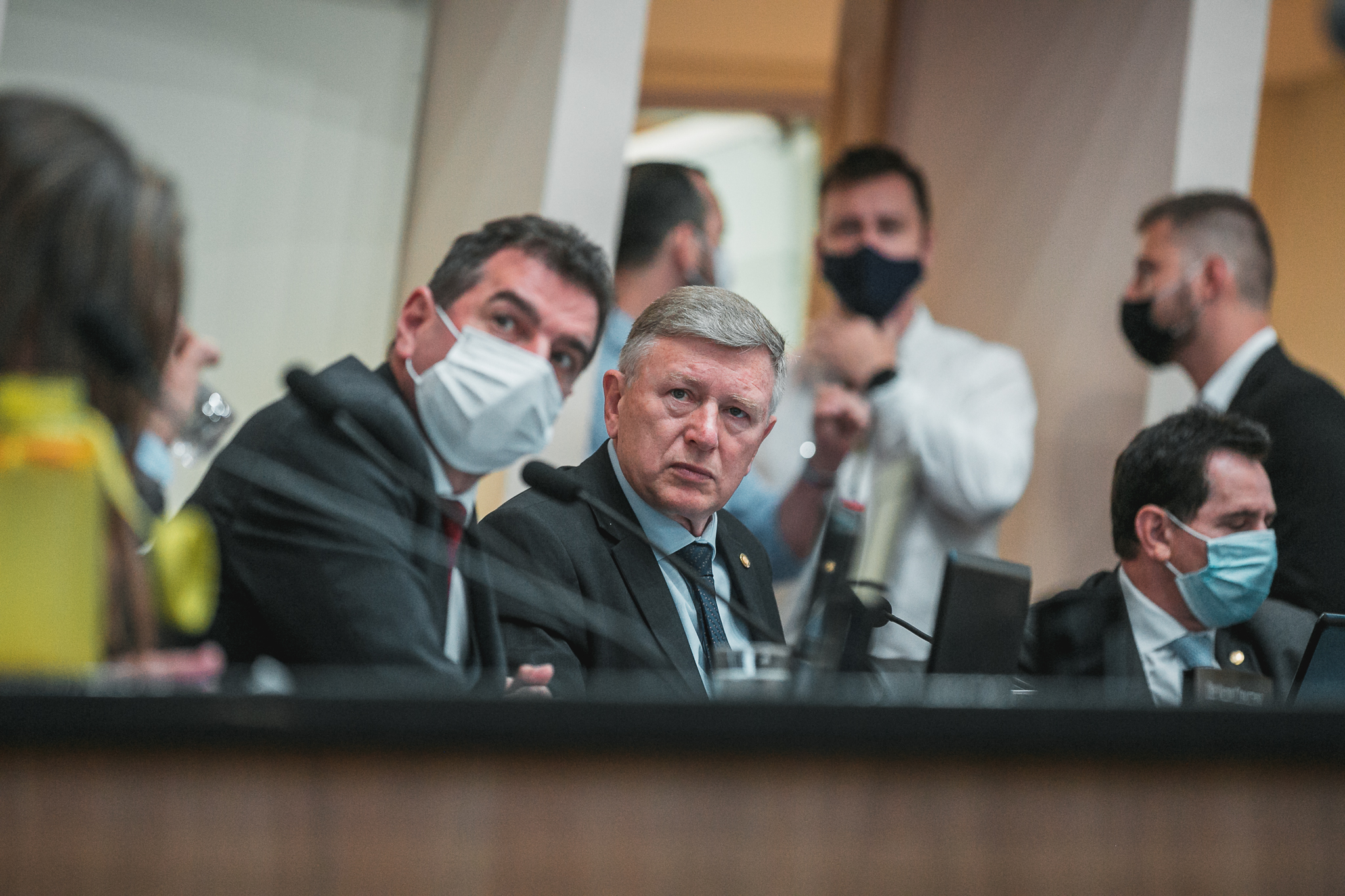 Deputado Milton Hobus (PSD) e Deputado Valdir Cobalchini (MDB)