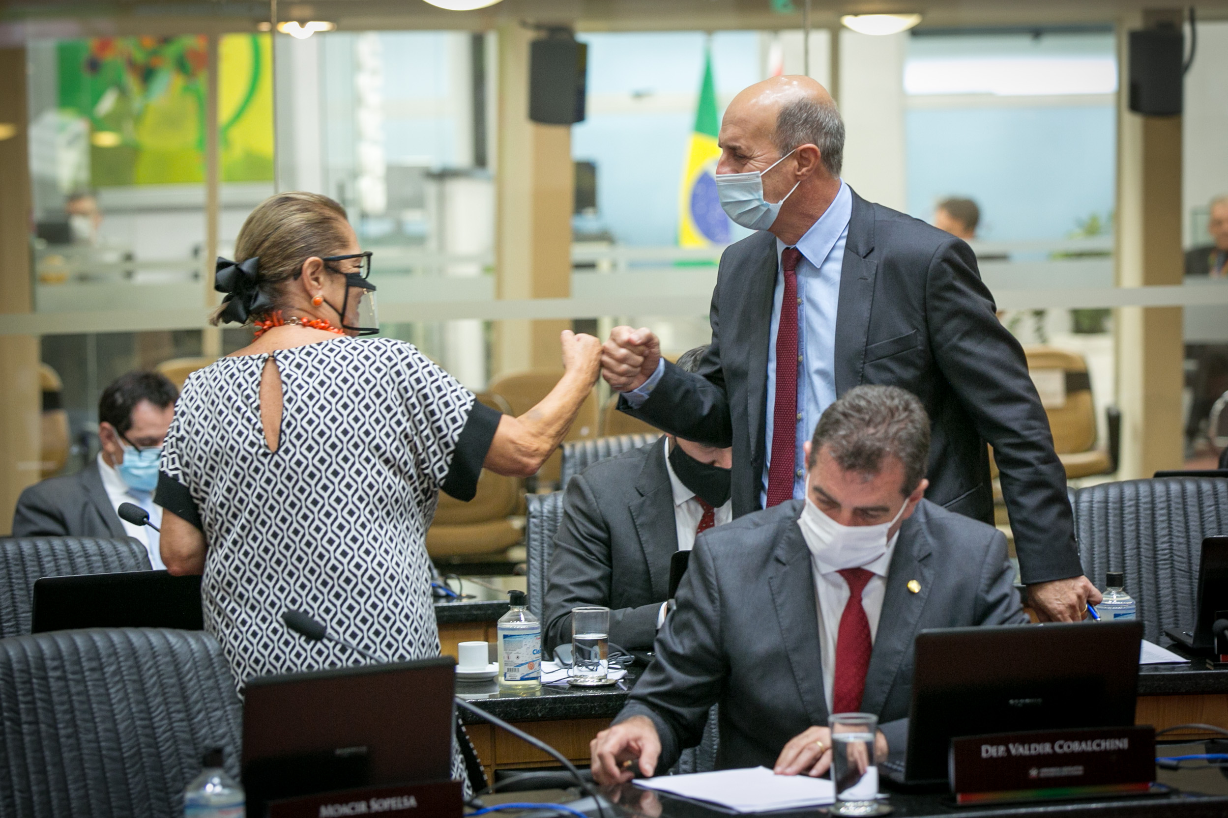 Deputada Ada De Luca (MDB) e Deputado José Milton Scheffer (PP)