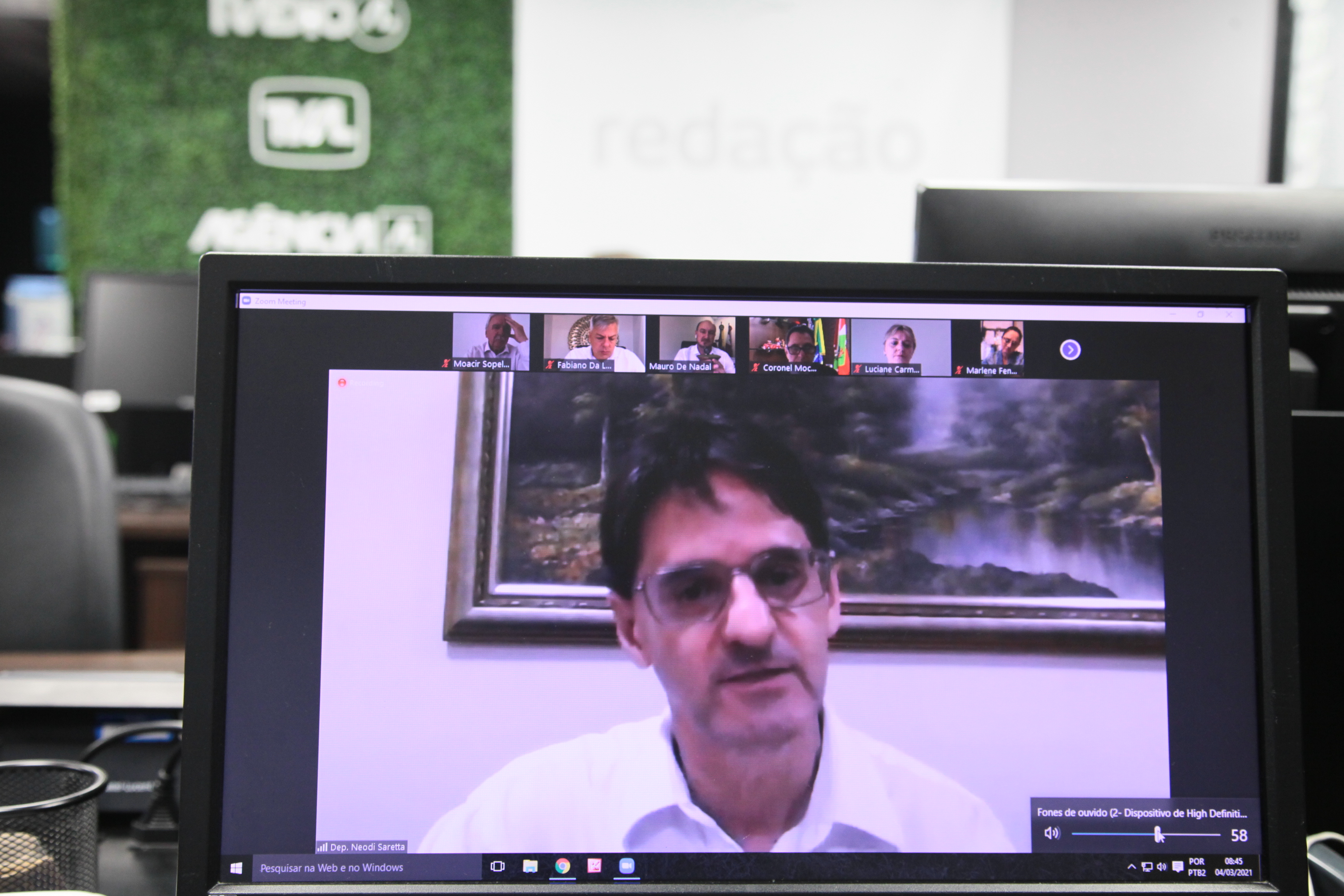 Reunião Virtual da Bancada do Oeste - Deputado Neodi Saretta (PT)