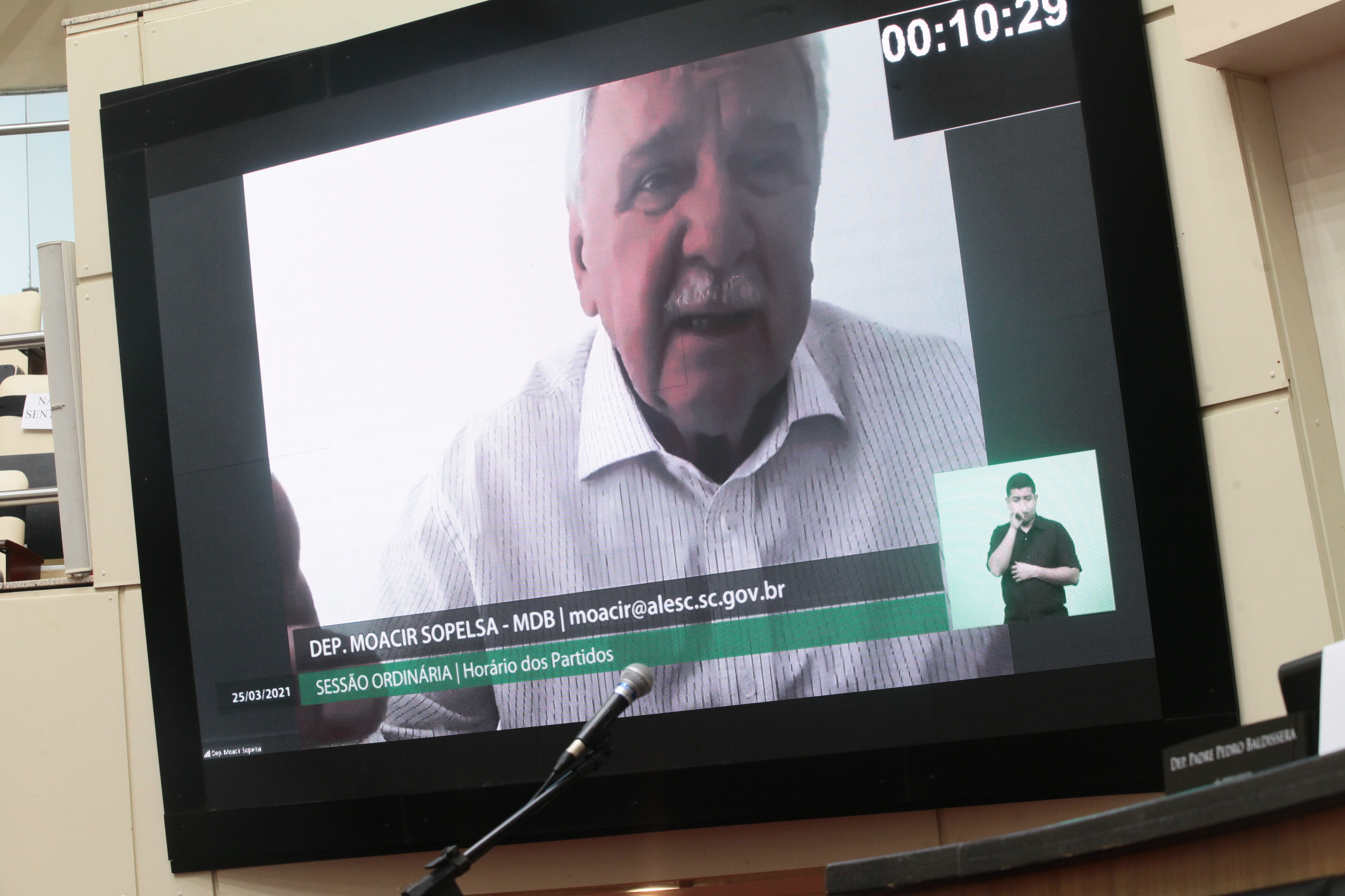 Sessão Ordinária - Deputado Moacir Sopelsa (MDB)