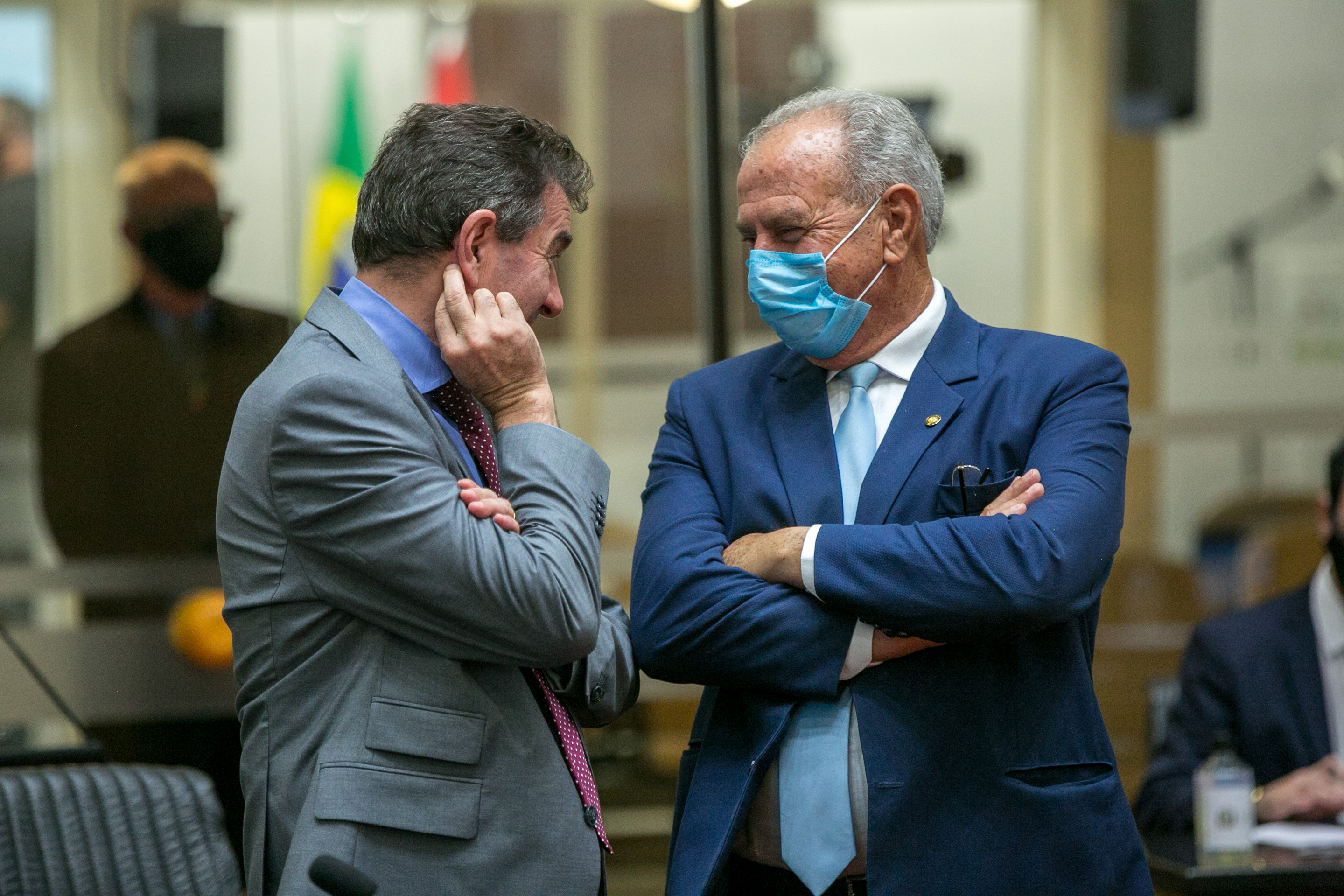 Deputado Valdir Cobalchini (MDB) e Deputado Nazareno Martins (PSB)