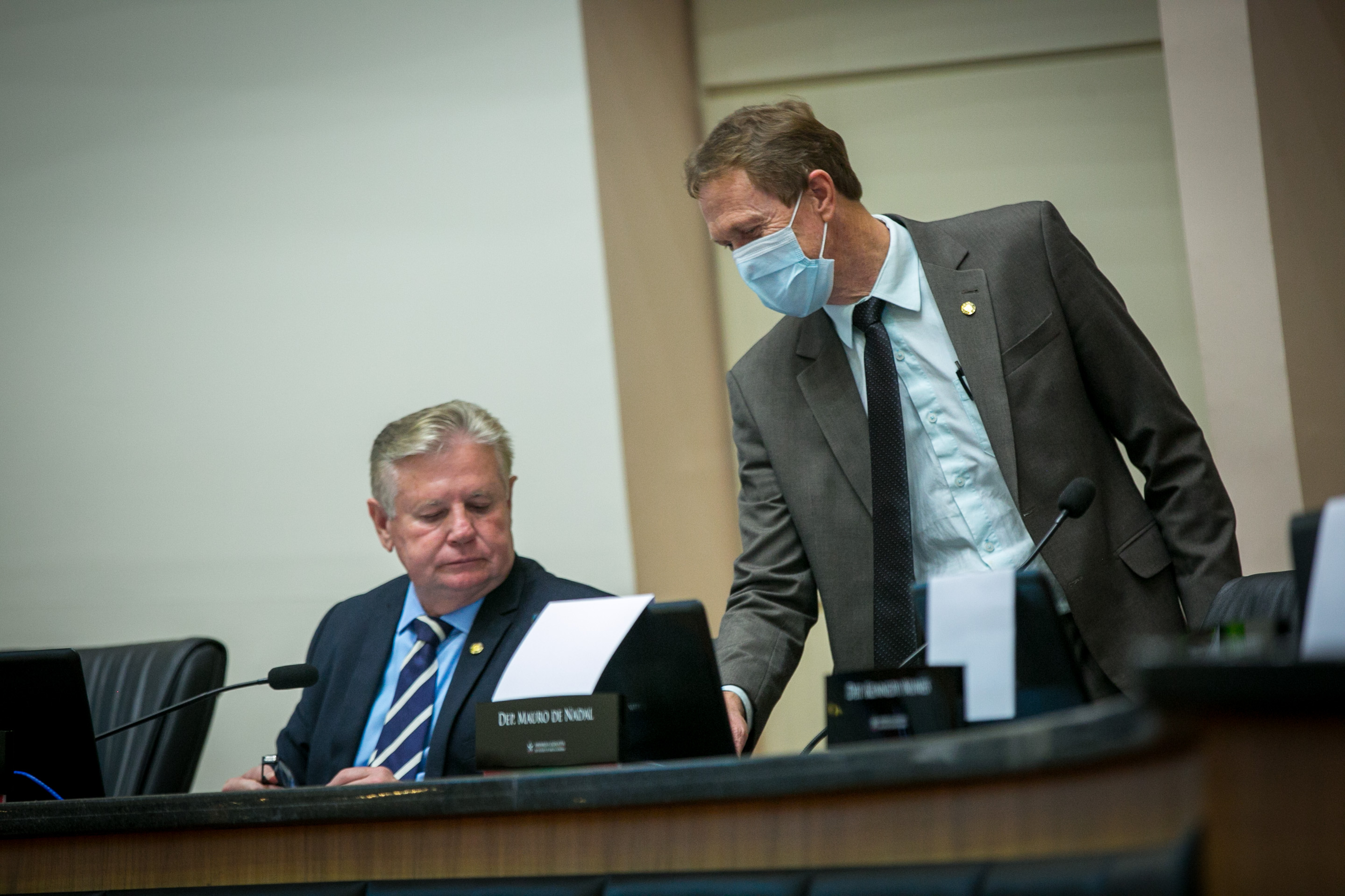 Deputado Nilso Berlanda (PL) e Deputado Volnei Weber (MDB)