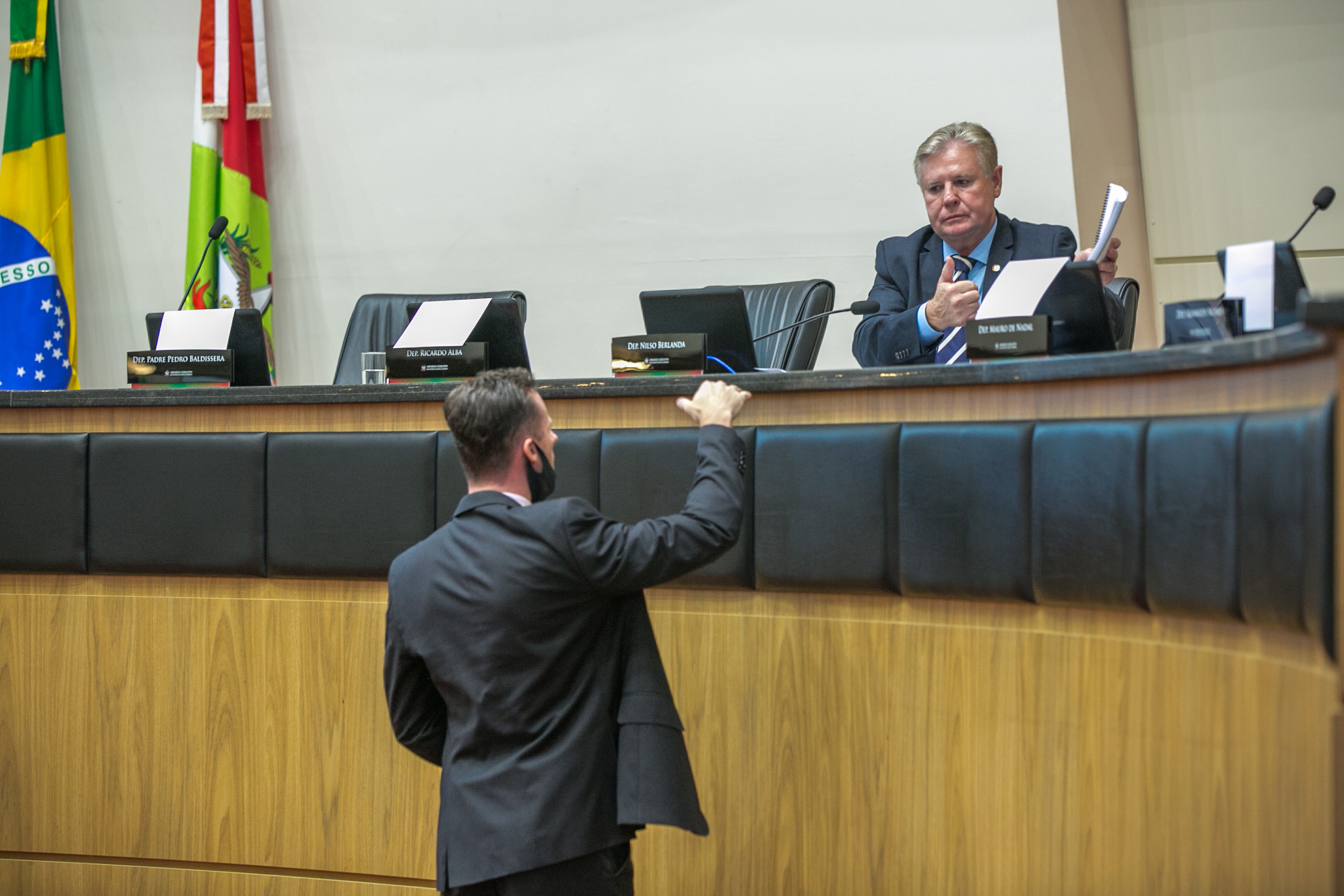 Deputado Fernando Krelling (MDB) e Deputado Nilso Berlanda (PL)