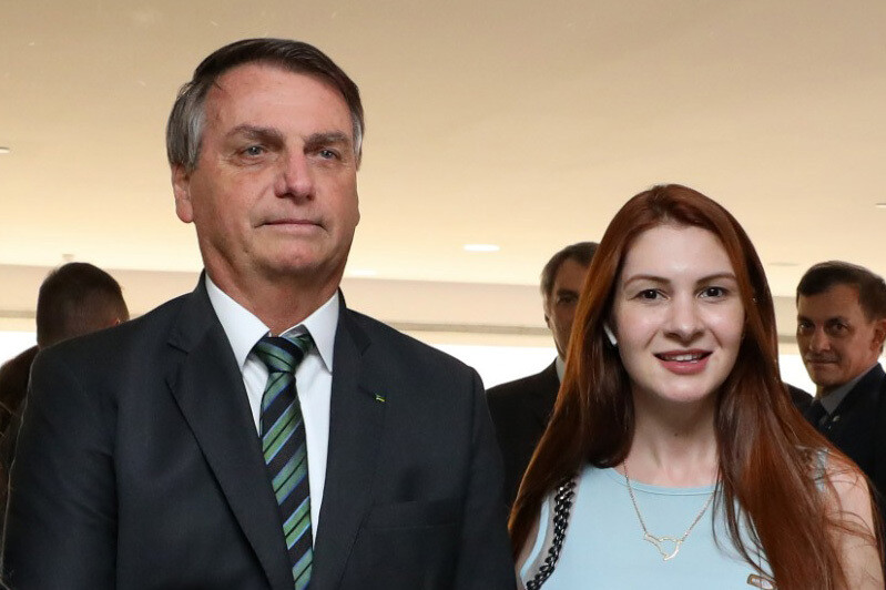 Deputada Ana Campagnolo e o presidente Jair Bolsonaro