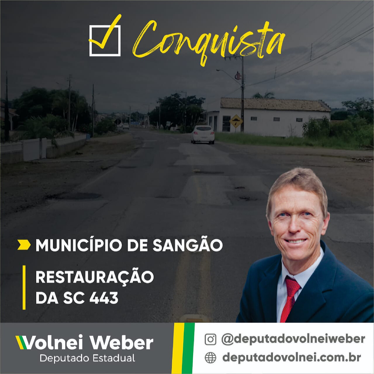 Restauração da SC 443 – Município de Sangão a um passo da realidade