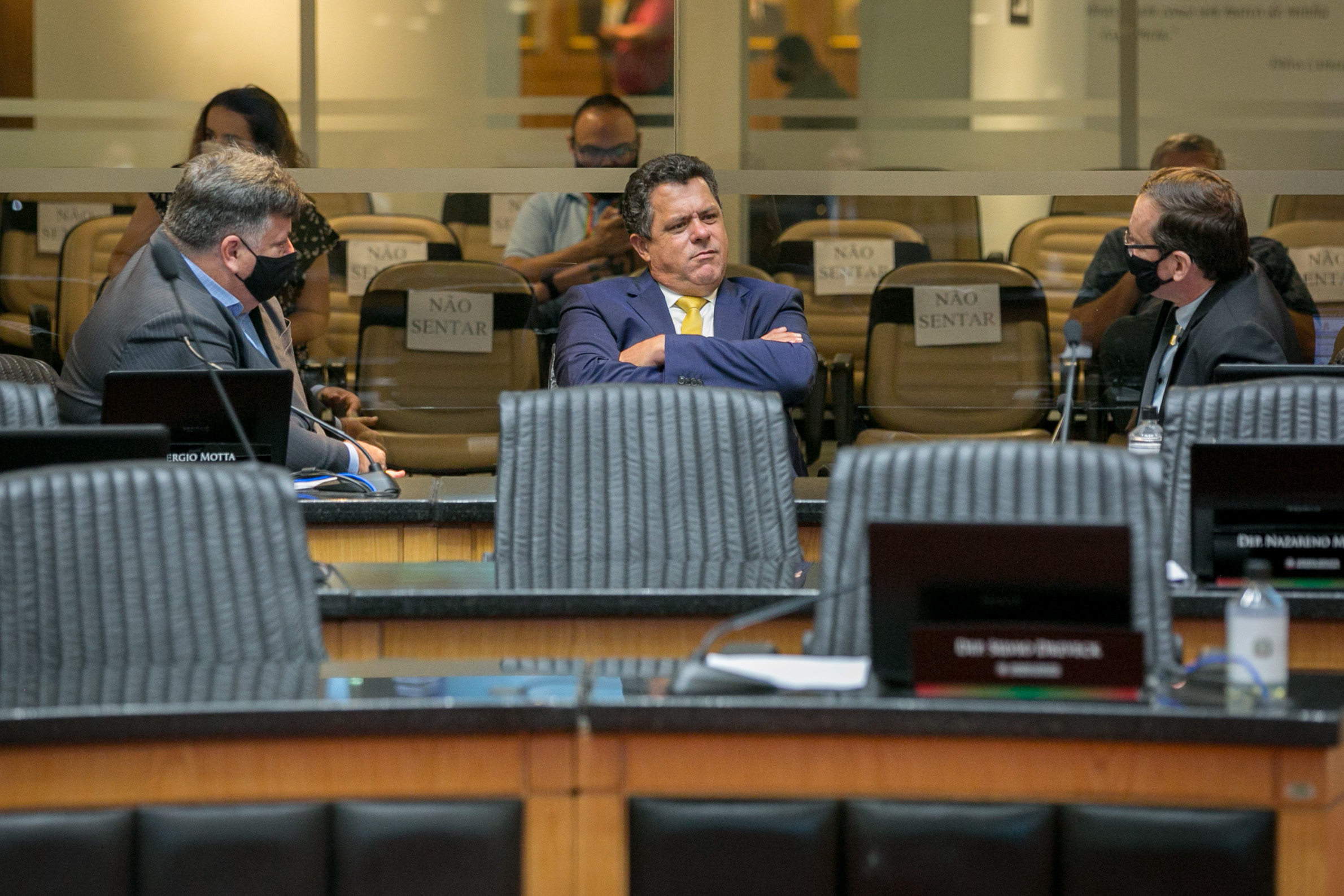 Deputado Sergio Motta (Republicanos), Deputado Ivan Naatz (PL) e Deputado Jair Miotto (PSC)